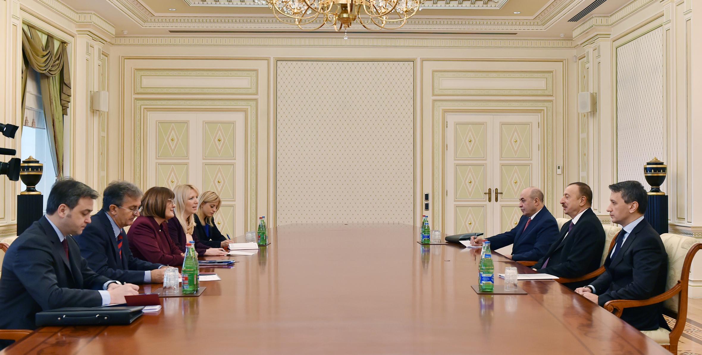 Ilham Aliyev received a delegation led by the Speaker of the Serbian National Assembly