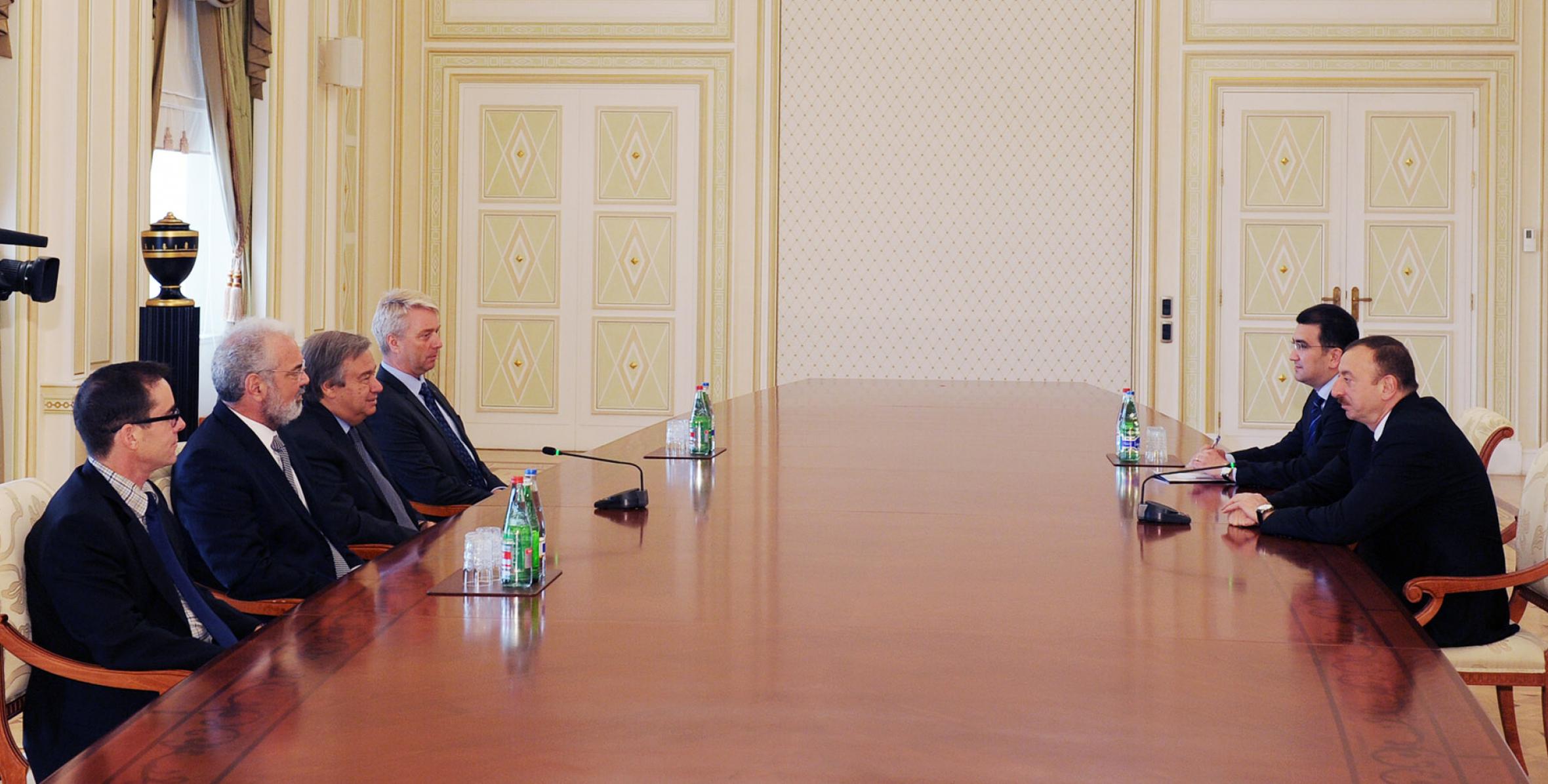 Ilham Aliyev received the head of the UN High Commissioner for Refugees Antonio Guterres