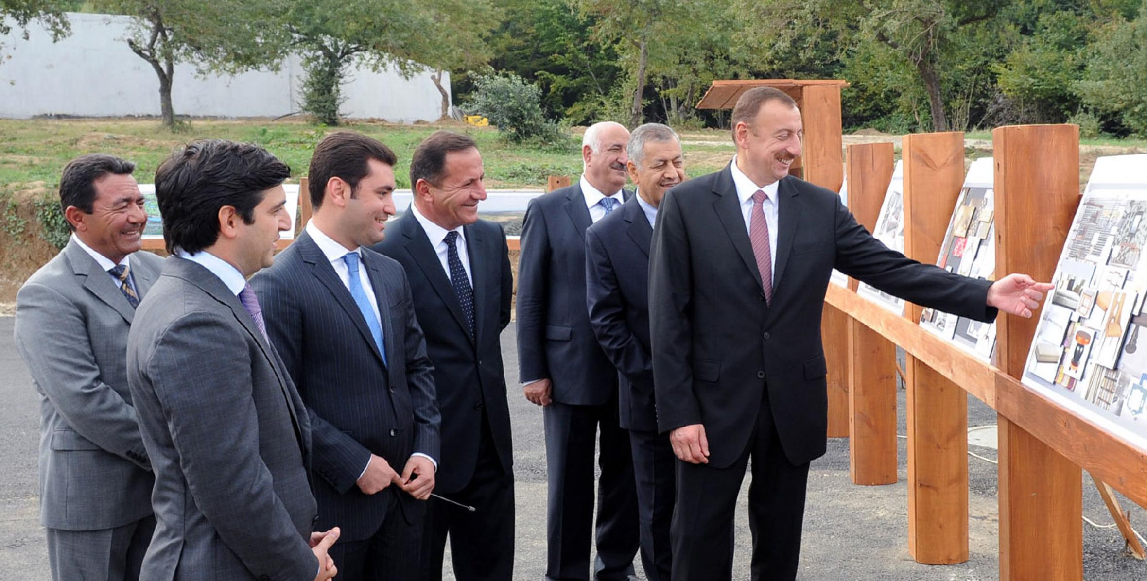 Ильхам Алиев ознакомился со строительством пятизвездочного отеля «Riksos» в селе Аски-Игриг Губинского района