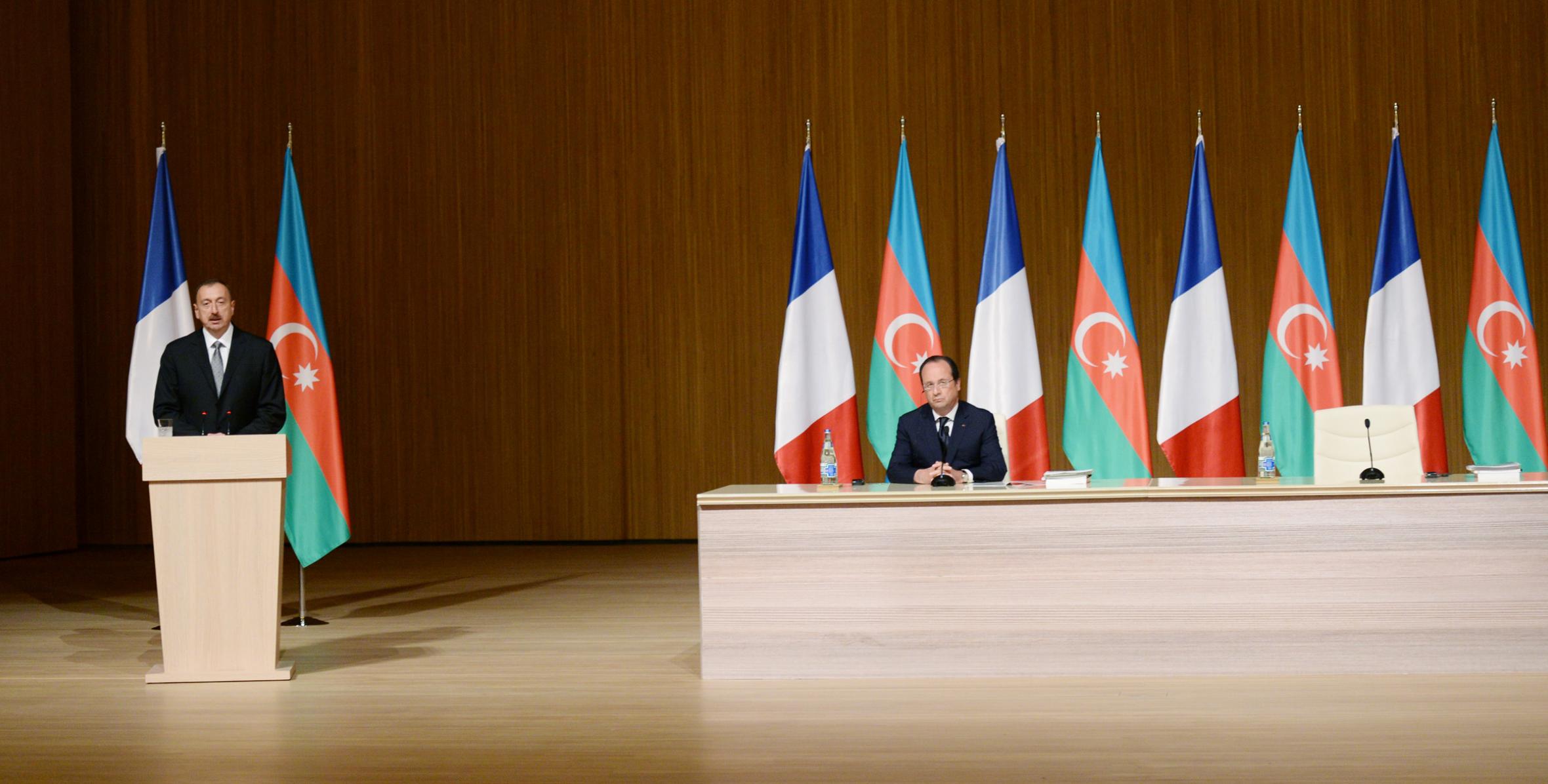Речь Ильхама Алиева на азербайджано-французском бизнес-форуме