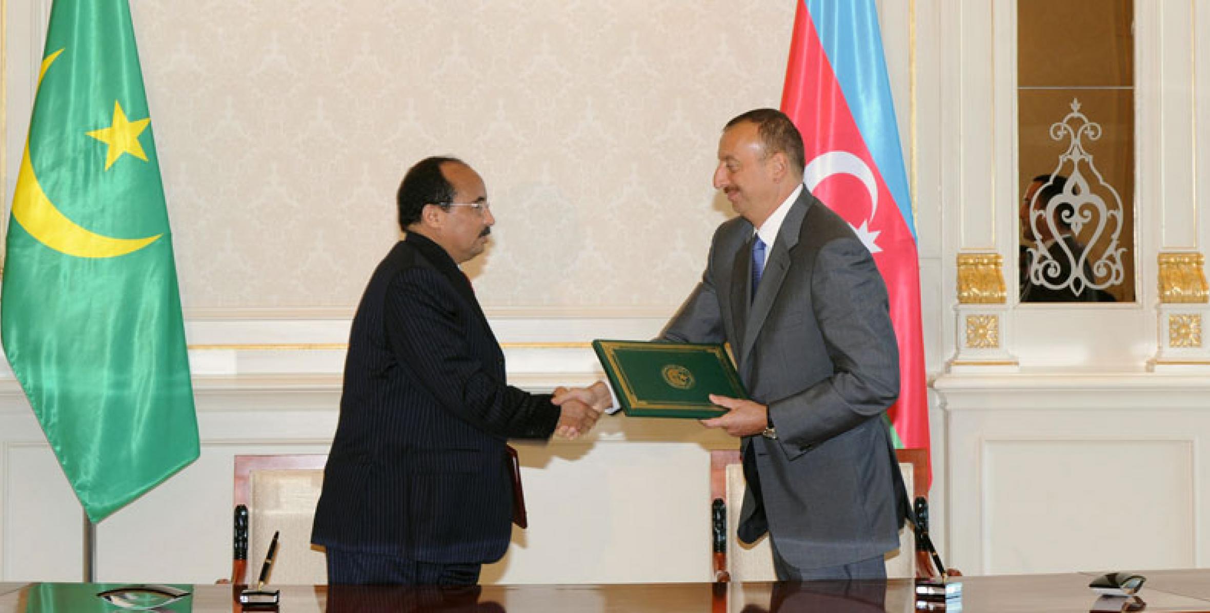 A document signing ceremony took place between Azerbaijan and Mauritania
