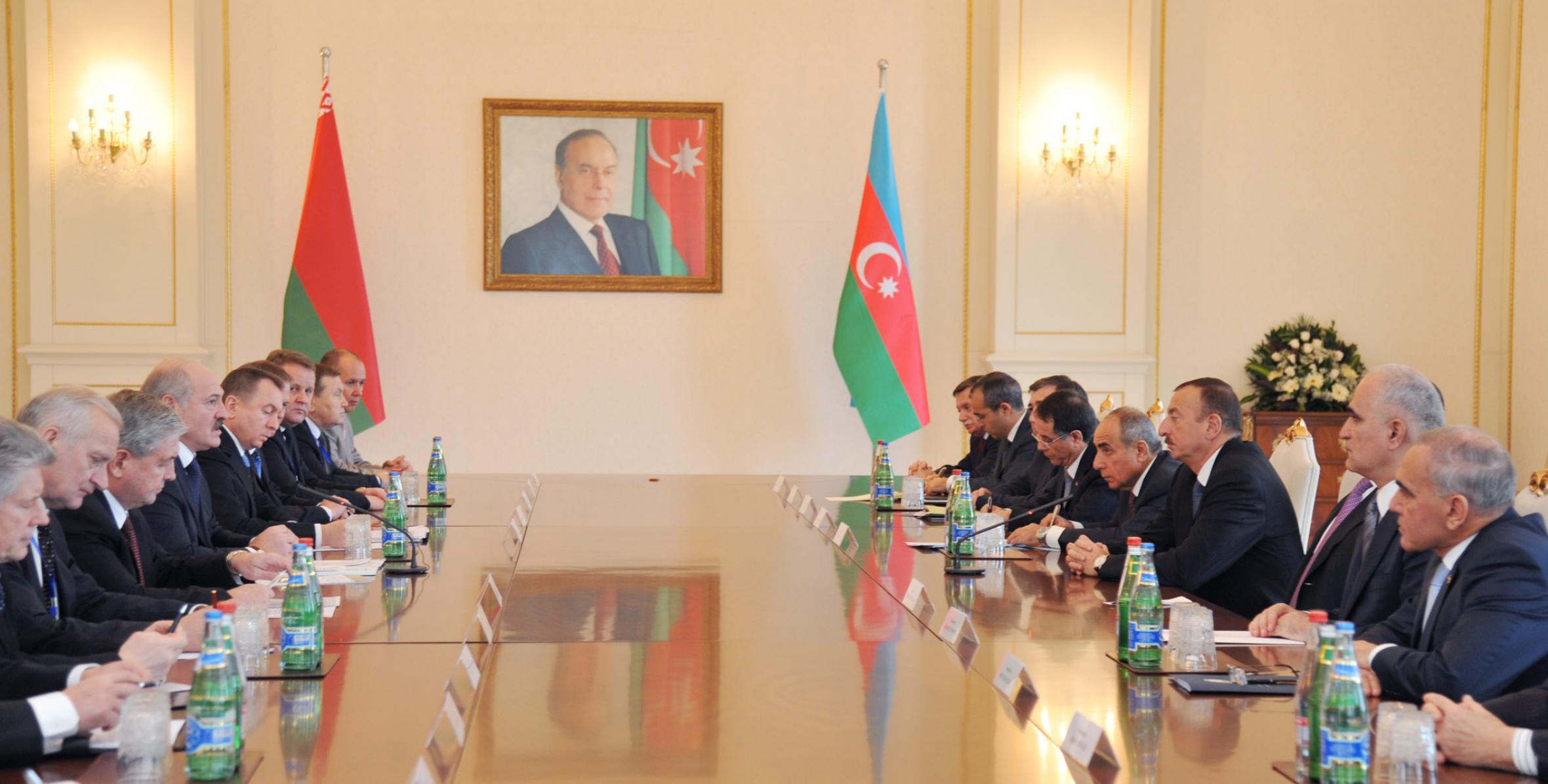 The Presidents of Azerbaijan and Belarus had an expanded meeting