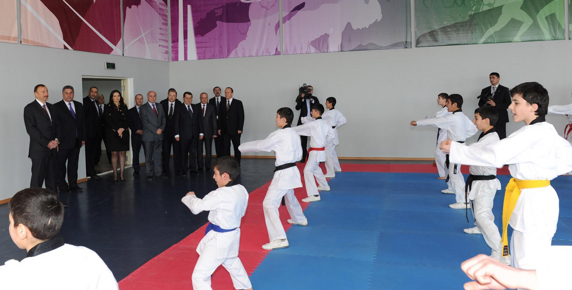 Ильхам Алиев принял участие в открытии Товузского Олимпийского спортивного комплекса