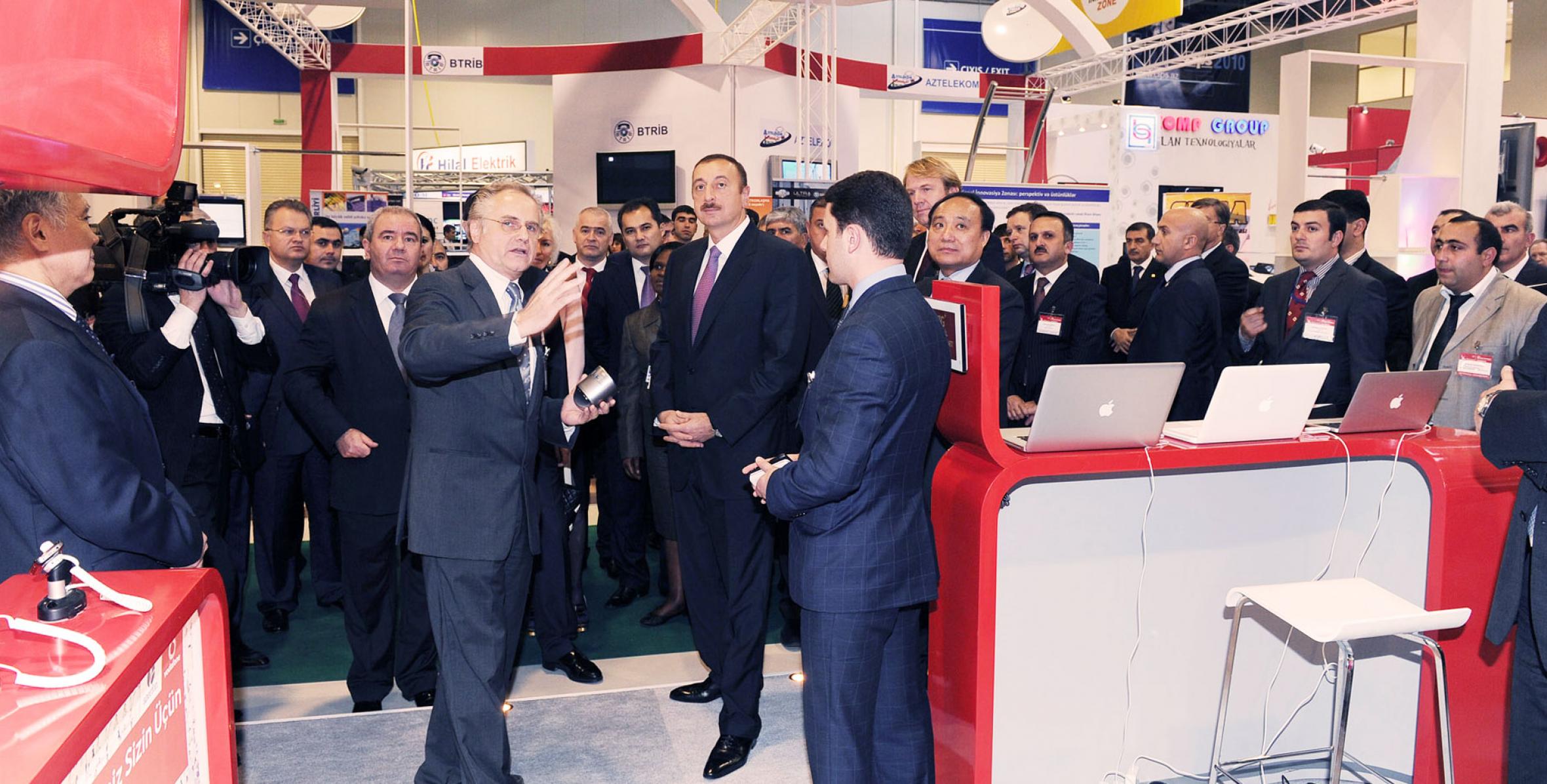 Ilham Aliyev viewed “BakuTel-2010” international exhibition