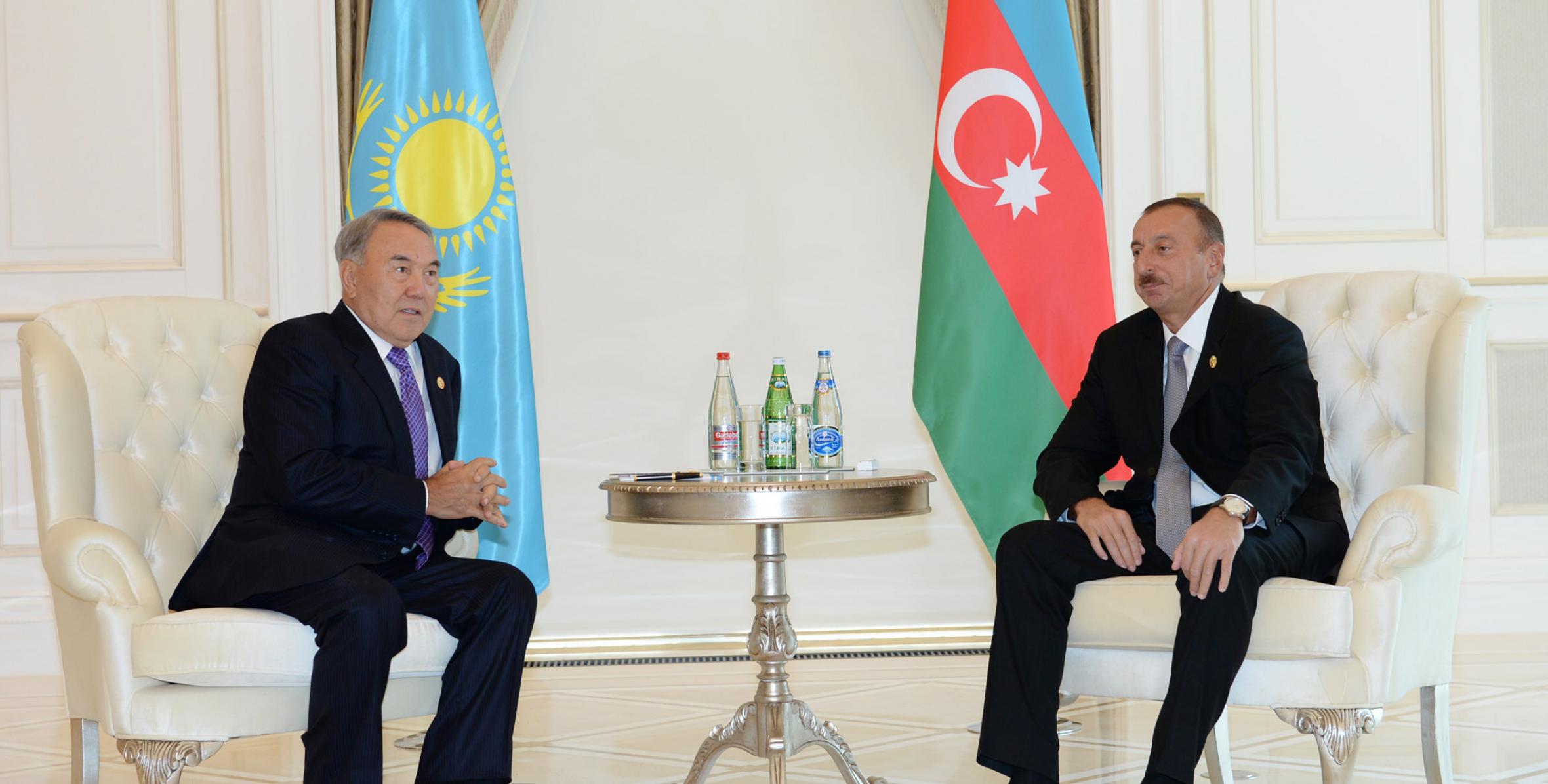 Состоялась встреча Ильхама Алиева и Президента Казахстана Нурсултана Назарбаева