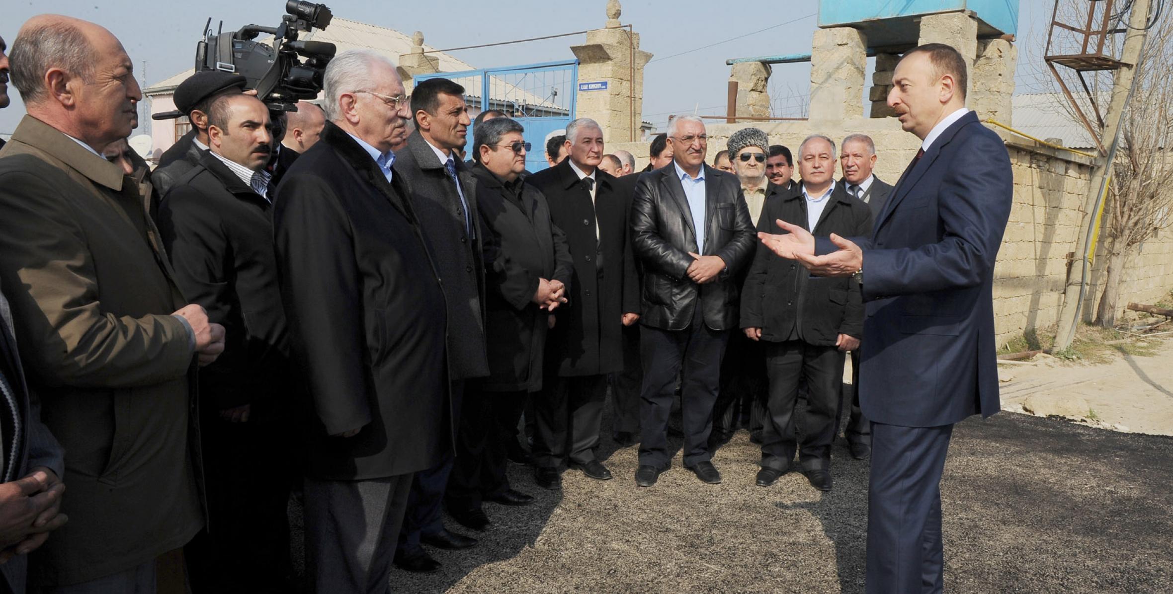 Speech by Ilham Aliyev at a meeting with residents of Bulbule village of Surakhany region