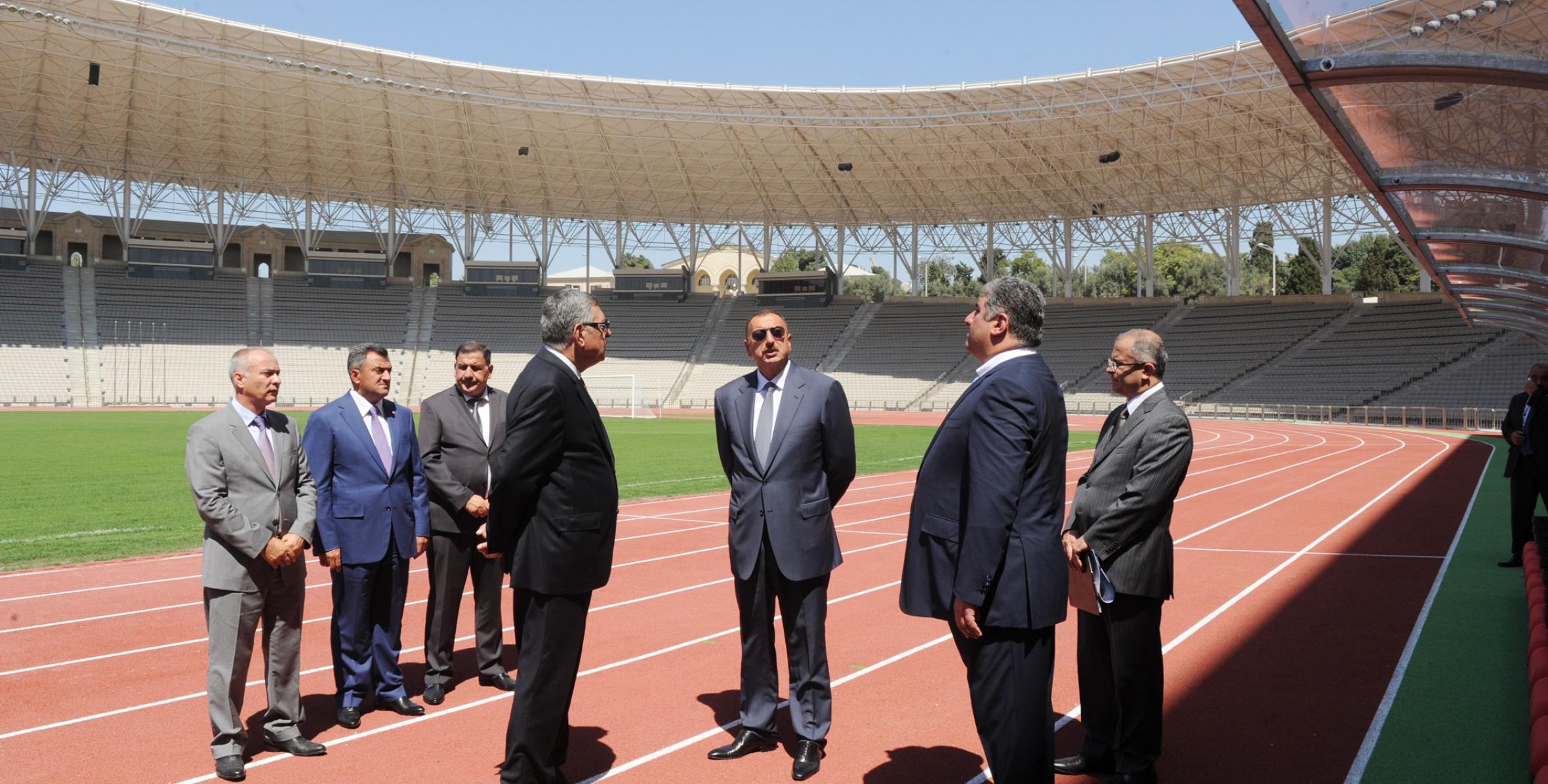 İlham Əliyev Tofiq Bəhramov adına Respublika Stadionunun əsaslı təmir və yenidənqurmadan sonra açılışında iştirak etmişdir