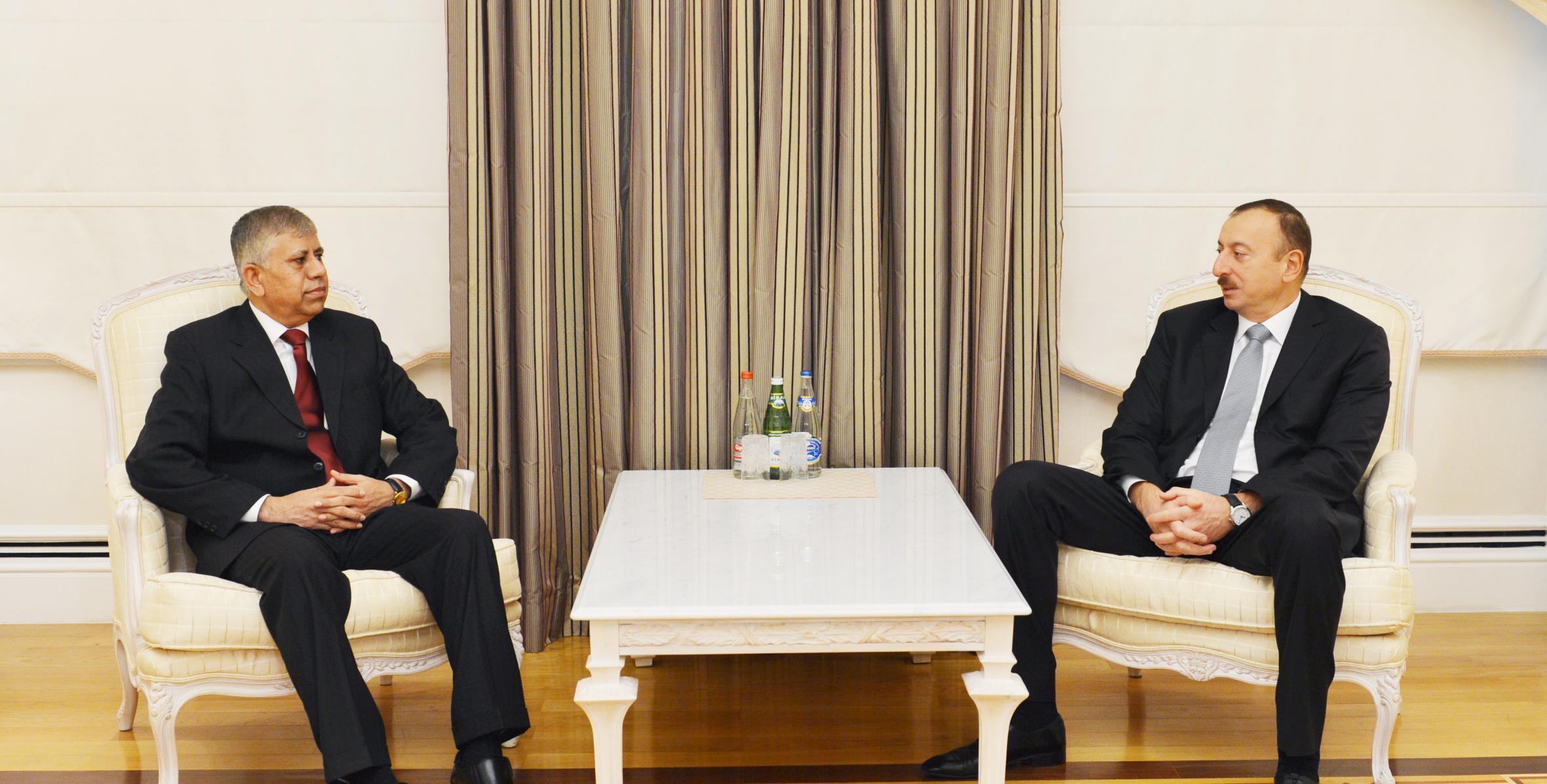 Ilham Aliyev received the Ambassador of Pakistan to Azerbaijan at the end of his diplomatic mission in the country