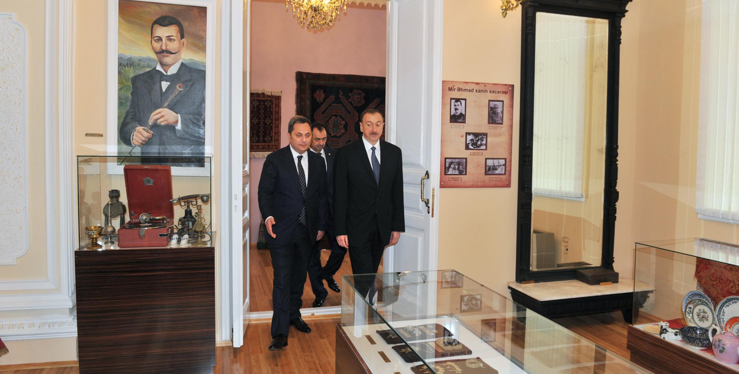 llham Aliyev reviewed reconstruction and repair work in Lankaran Museum of History and Local Lore