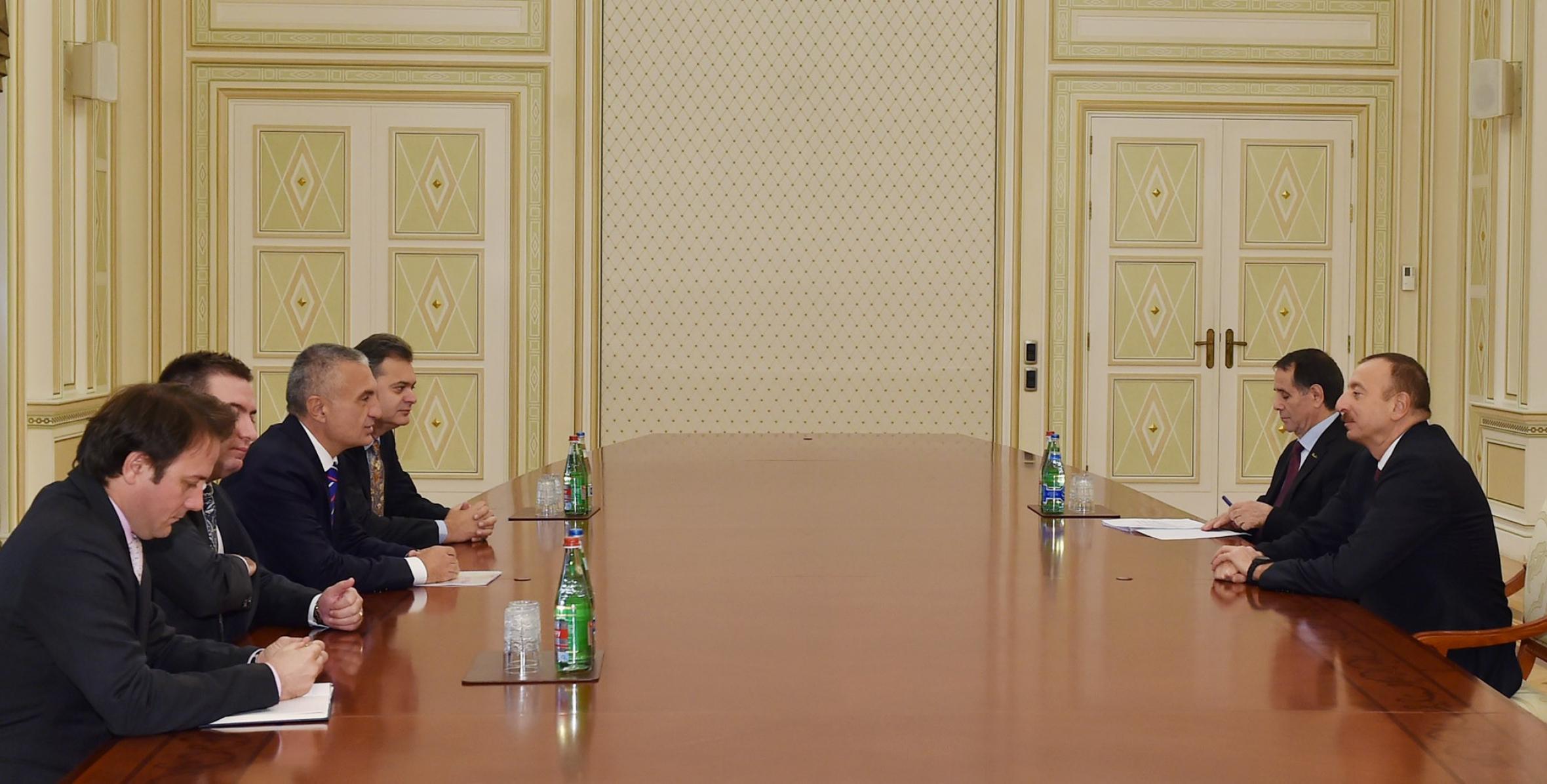 Ильхам Алиев принял делегацию во главе с председателем парламента Албании