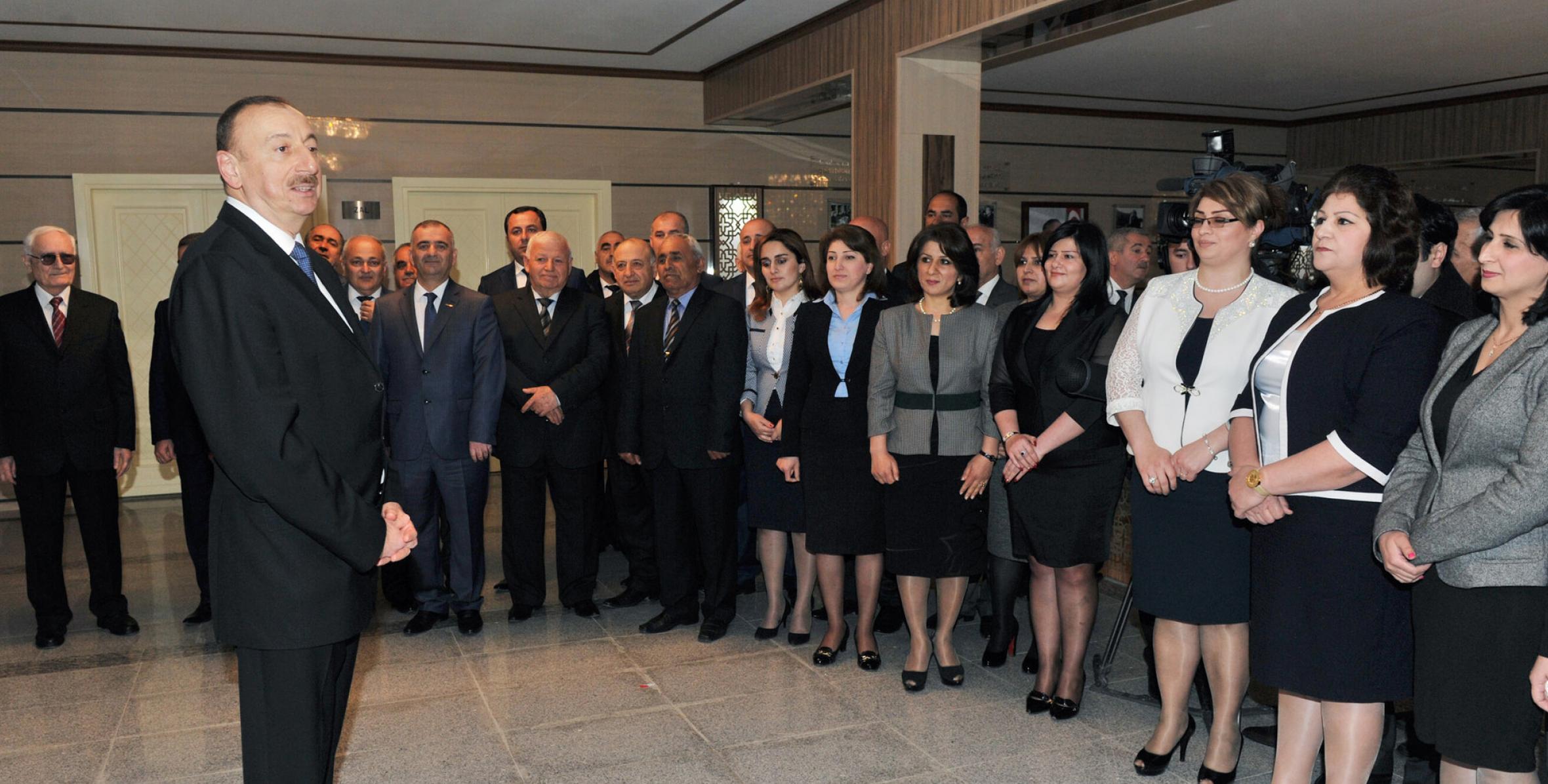 Speech by Ilham Aliyev at the opening of the Culture Center in Lankaran after major overhaul