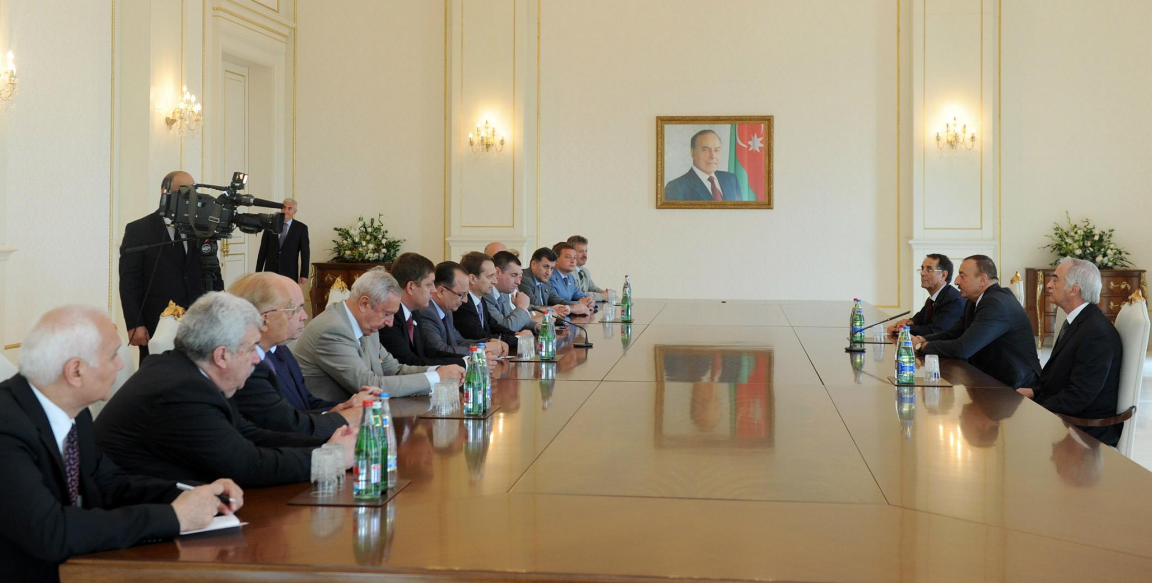 Ilham Aliyev received a delegation led by the Chairman of the Russian State Duma, Sergey Naryshkin