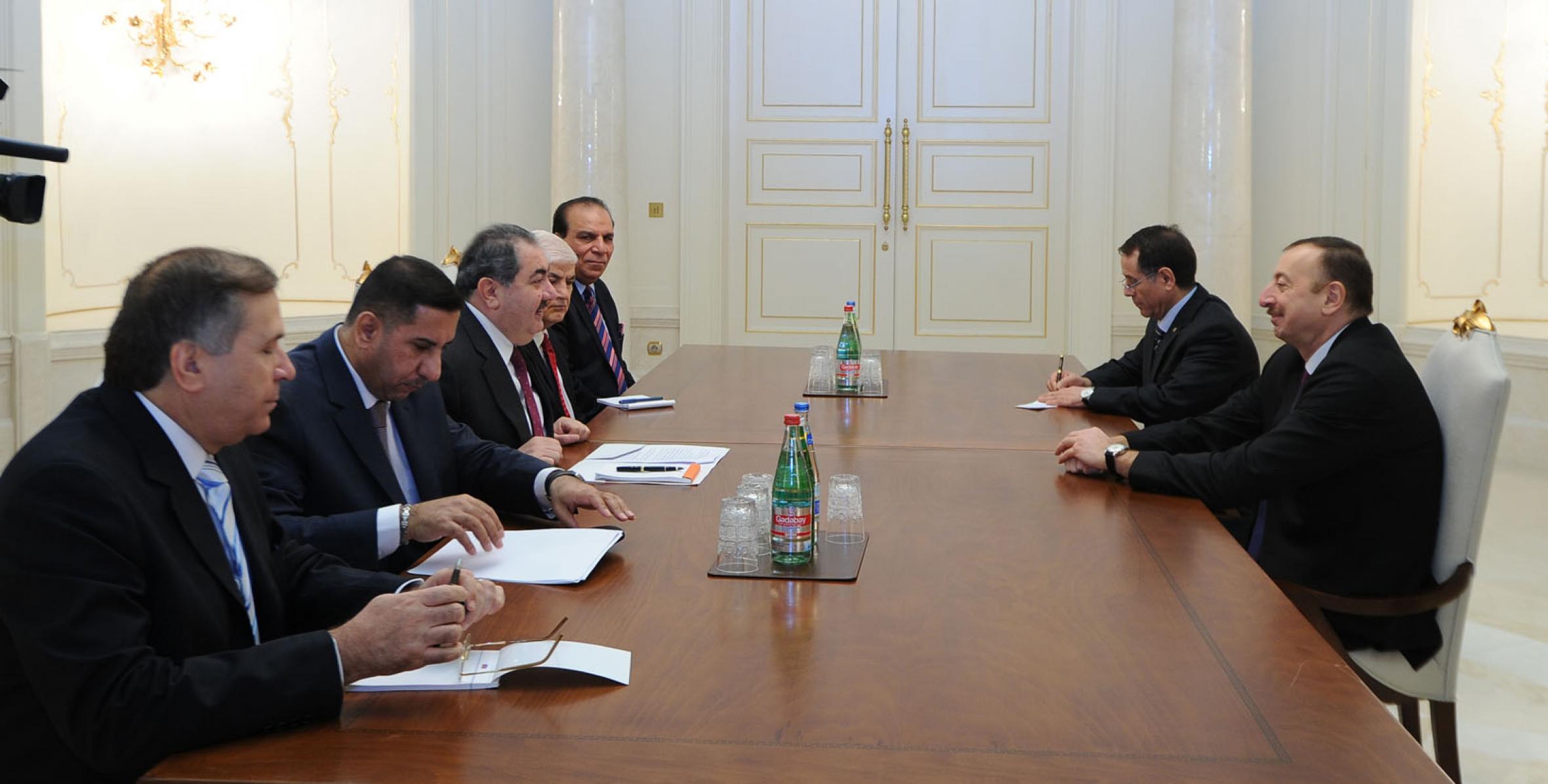 Ilham Aliyev received a delegation led by the Minister of Foreign Affairs of Iraq Hoshyar Zebari