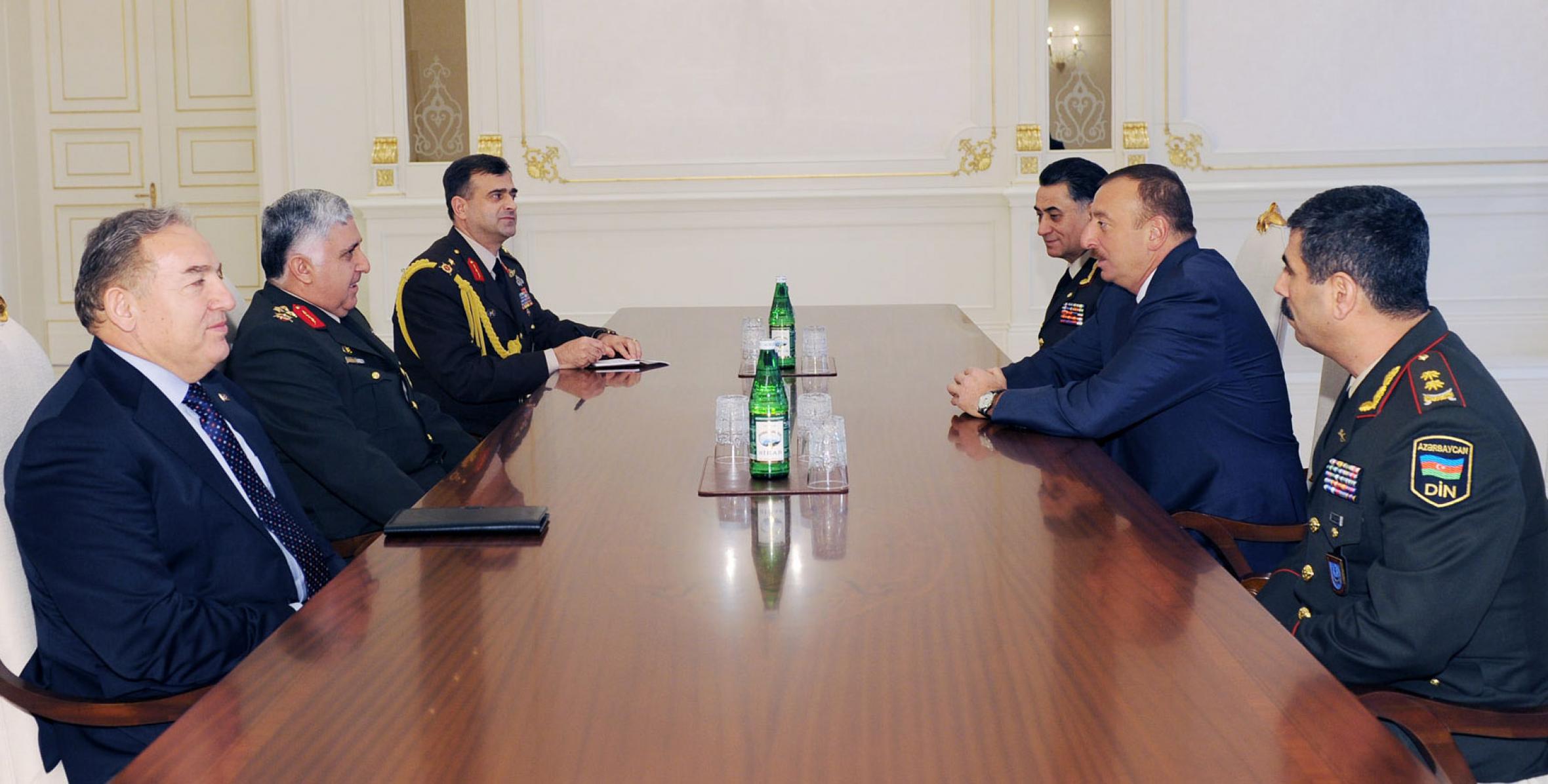 Ilham Aliyev received Turkish Gendarmerie Commander, General Necdet Ozel
