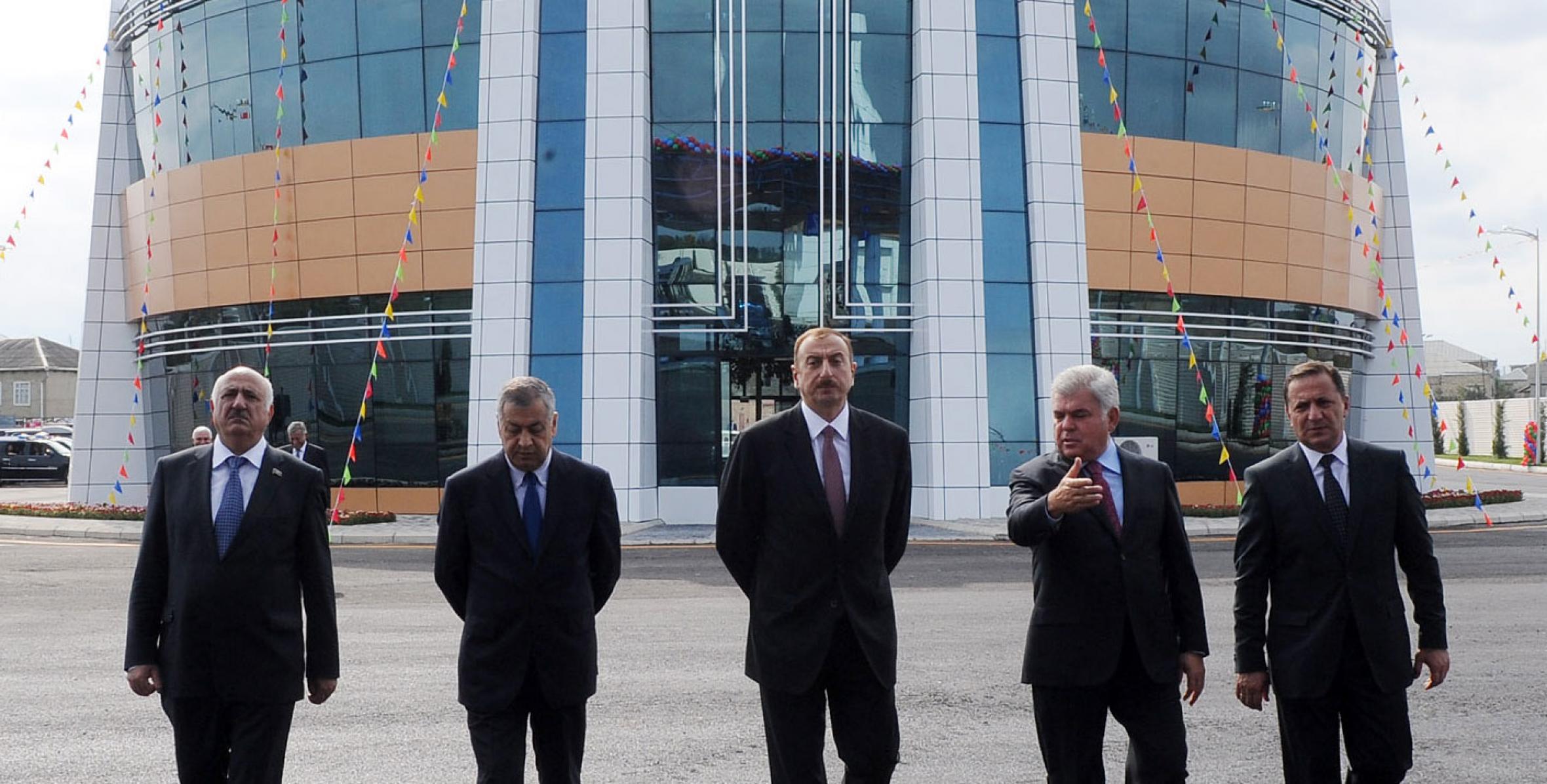 Ilham Aliyev attended the opening of the Guba bus station