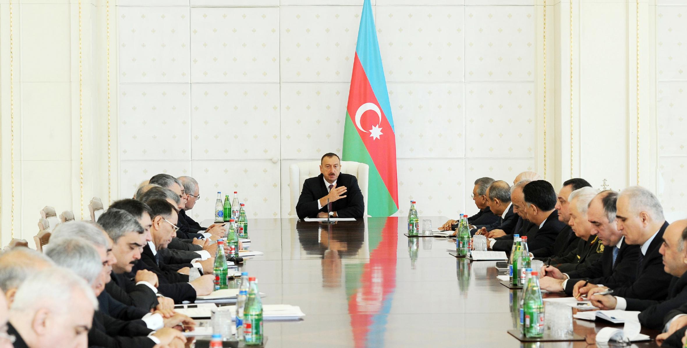 Closing speech by President Ilham Aliyev at the meeting of the Cabinet of Ministers dedicated to the results of socioeconomic development in the first quarter of 2013