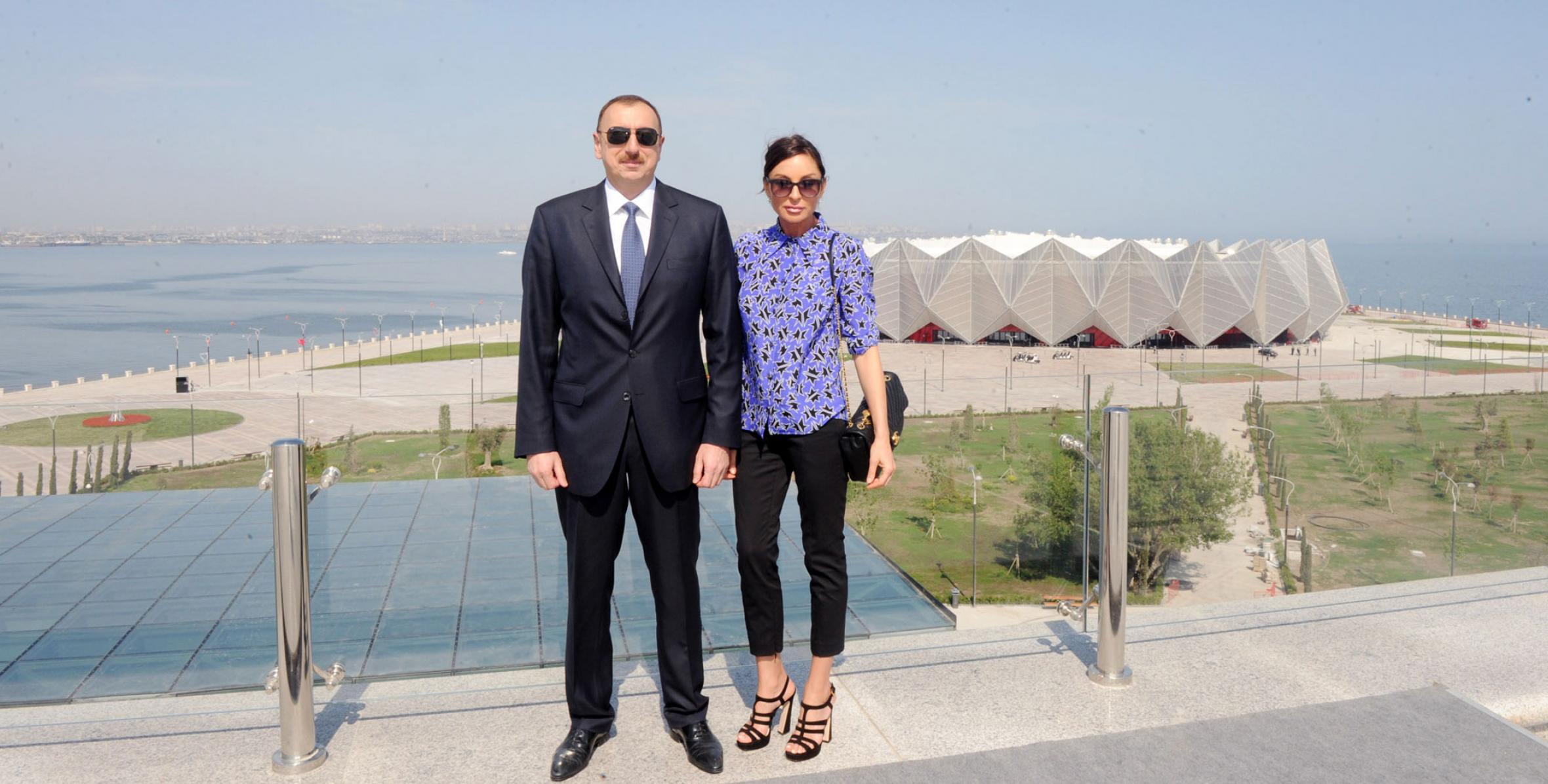 Ilham Aliyev attended the opening of the Baku Crystal Hall, the venue of the Eurovision-2012 Song Contest