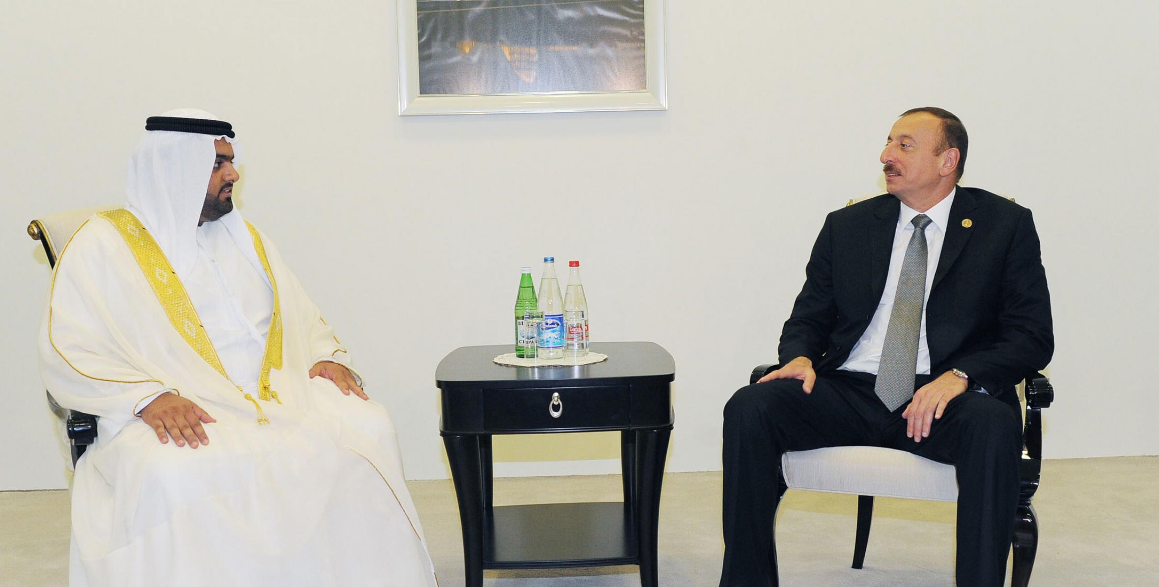 Ilham Aliyev met with the Crown Prince of the Emirate of Fujairah of the United Arab Emirates, Mohammed bin Hamad bin Mohammed Al Sharqi