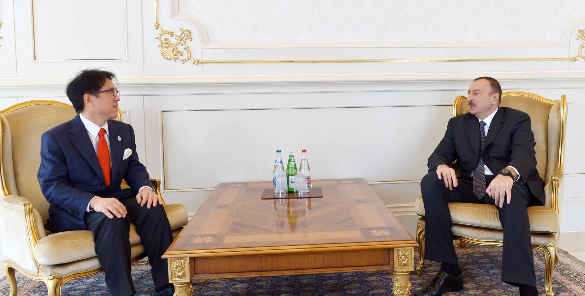 Ilham Aliyev received Director General of Japan`s Office for Promotion of Tokyo 2020 Olympic and Paralympic Games, Special Adviser to Prime Minister