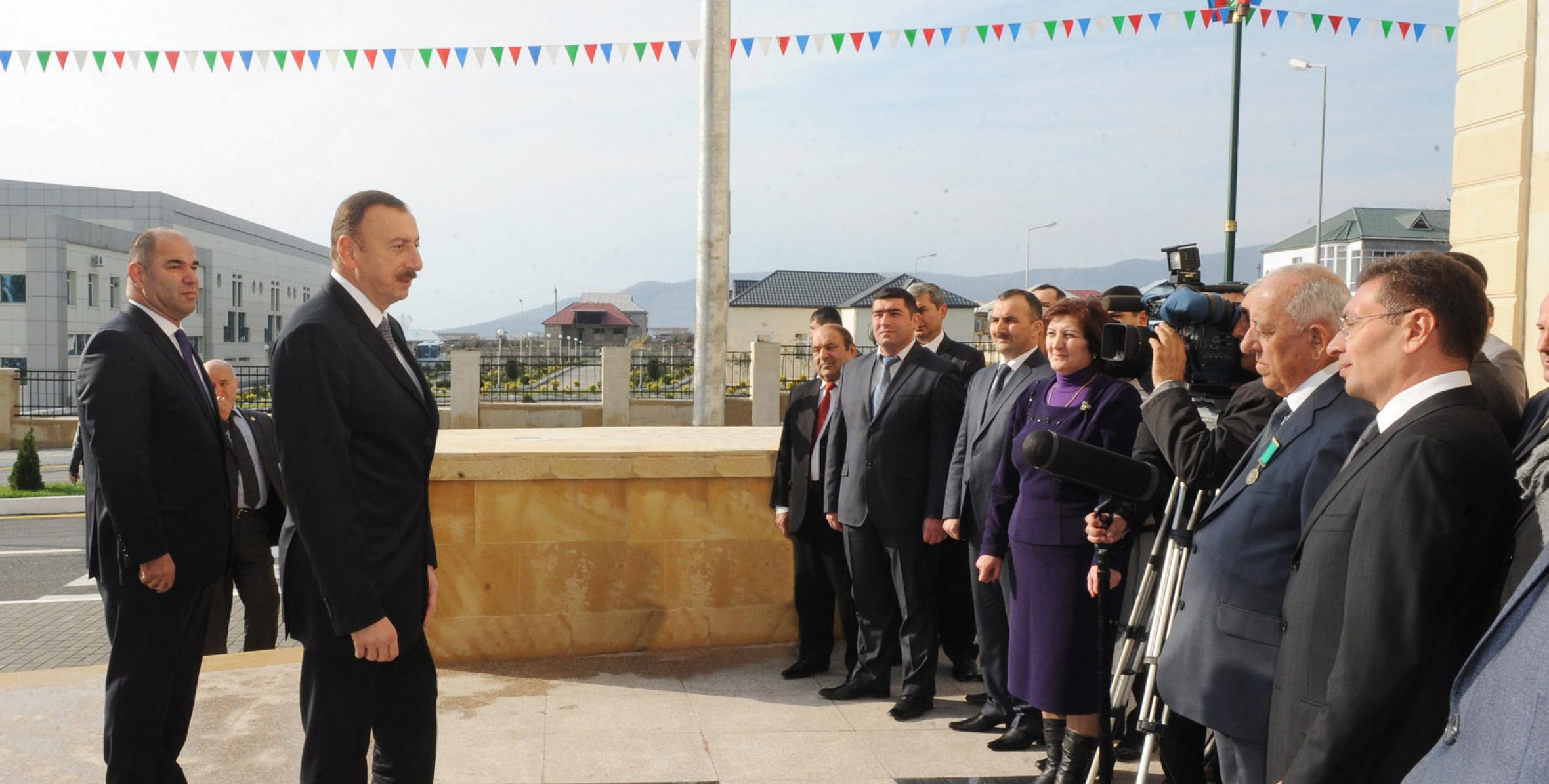 Speech by Ilham Aliyev at the opening of the Oguz city recreation and culture park