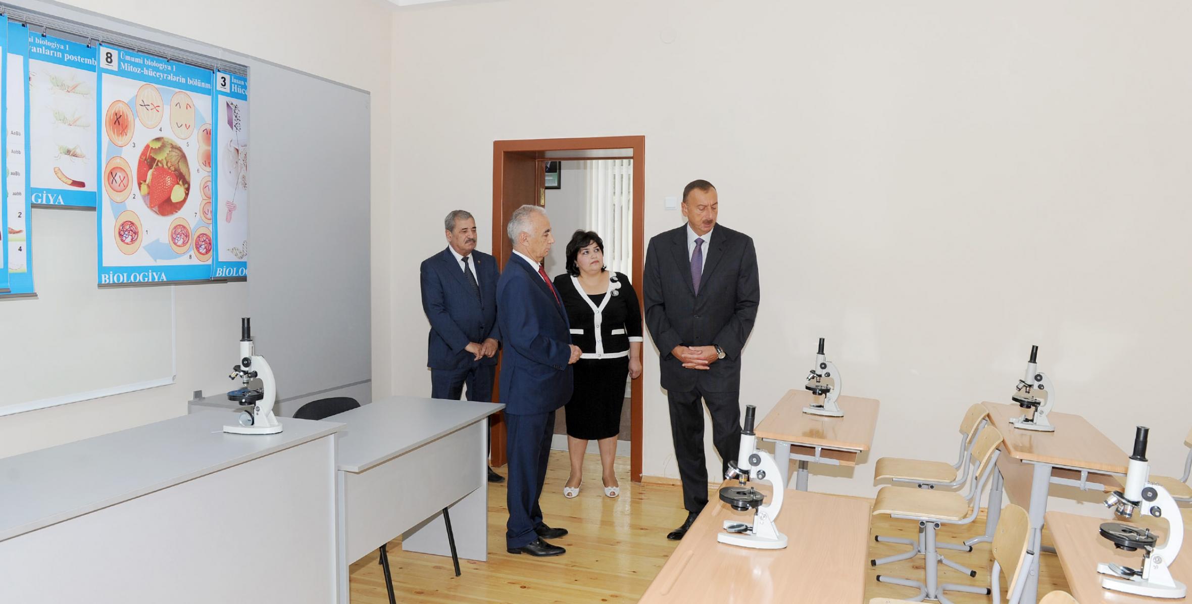 Ilham Aliyev reviewed the overhaul and reconstruction of secondary general school No 31 in the Yasamal district of Baku