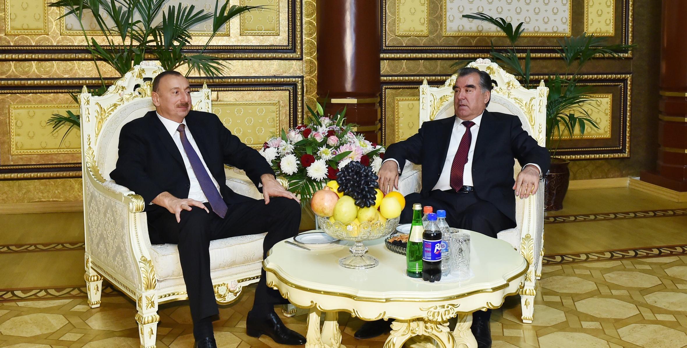 Ilham Aliyev’s official visit to Tajikistan ended
