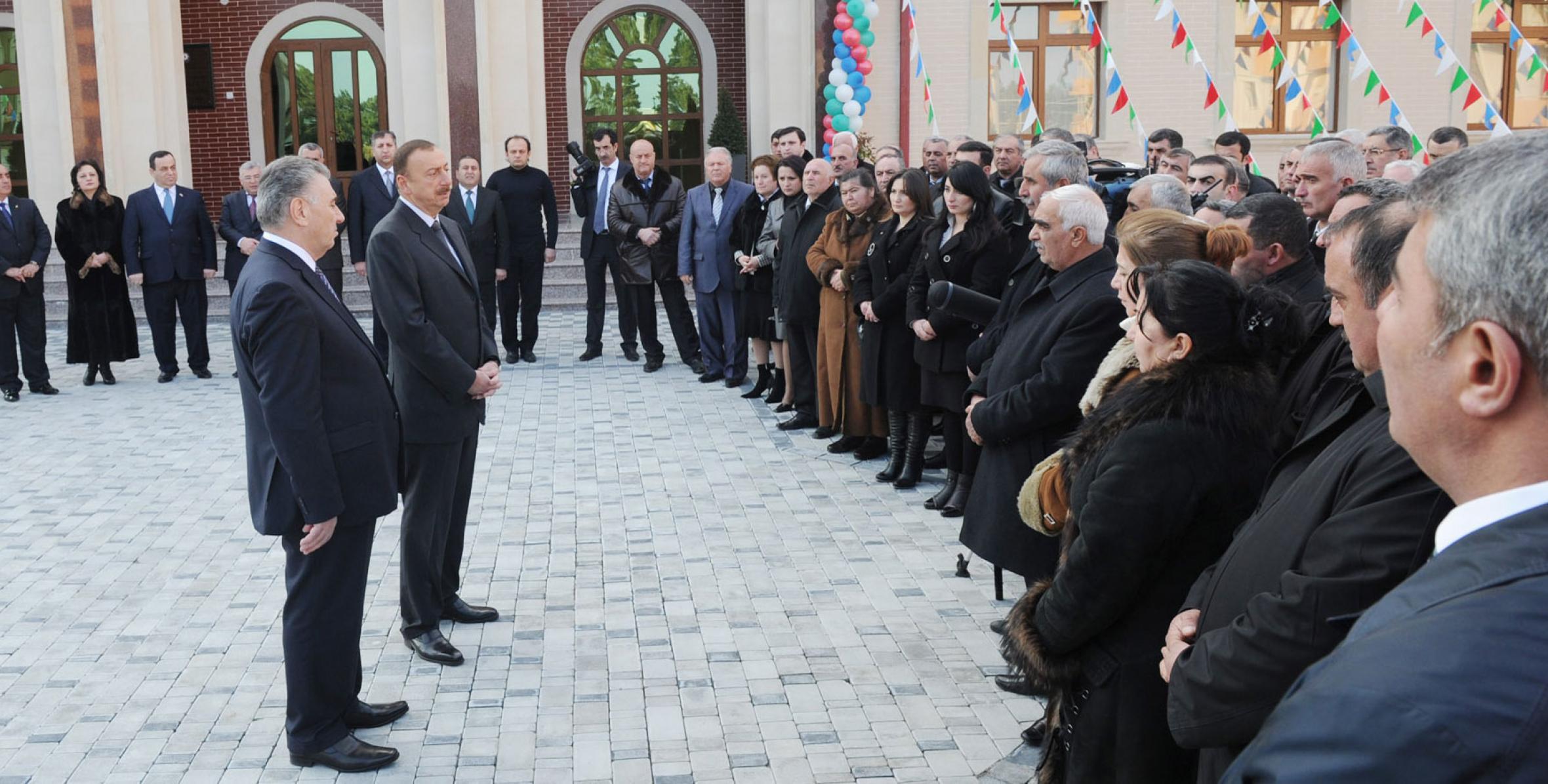 Speech by Ilham Aliyev at the opening of a new settlement for 525 IDP families in Goranboy