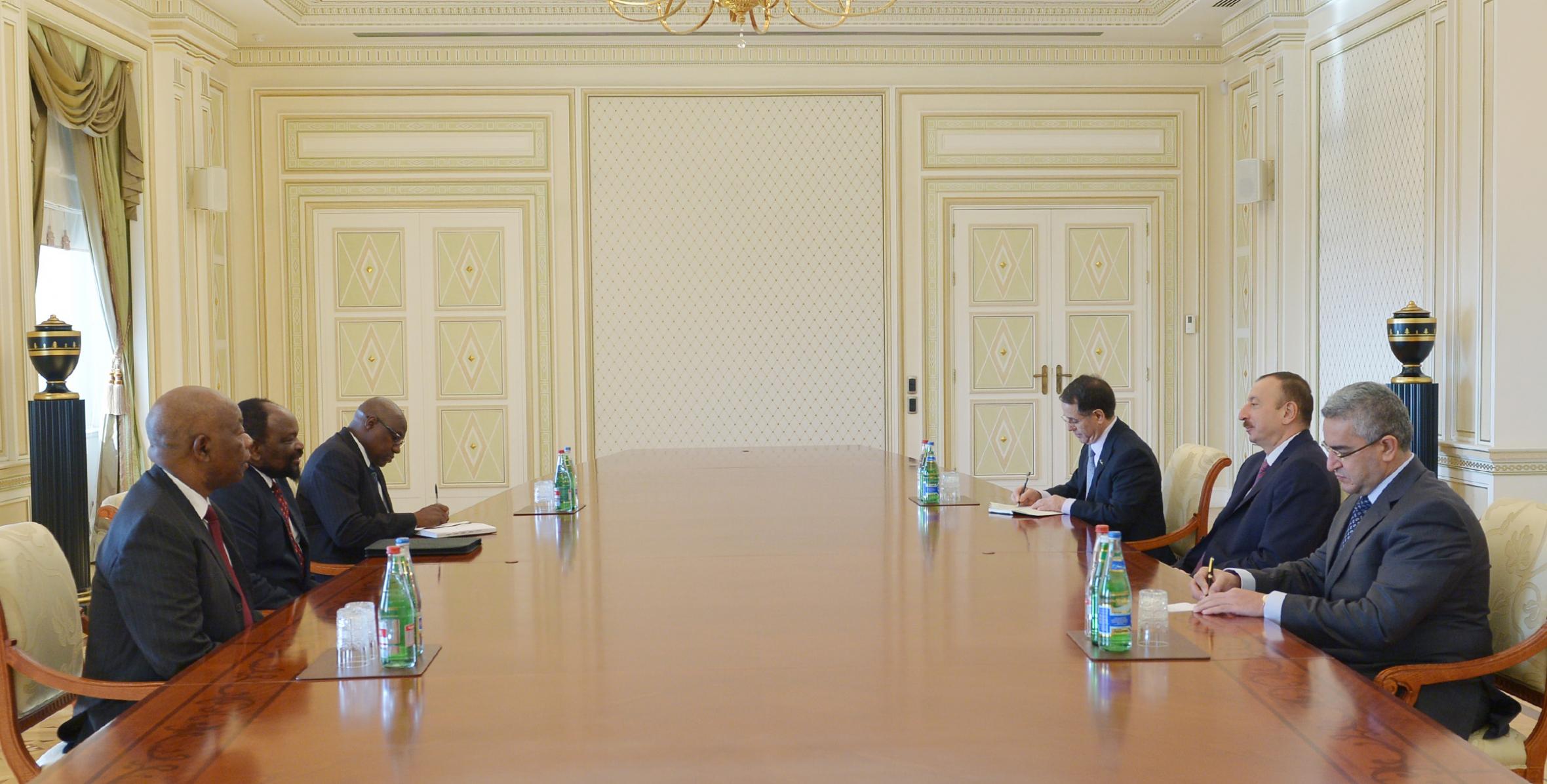 Ilham Aliyev received the Minister of Foreign Affairs of Zimbabwe