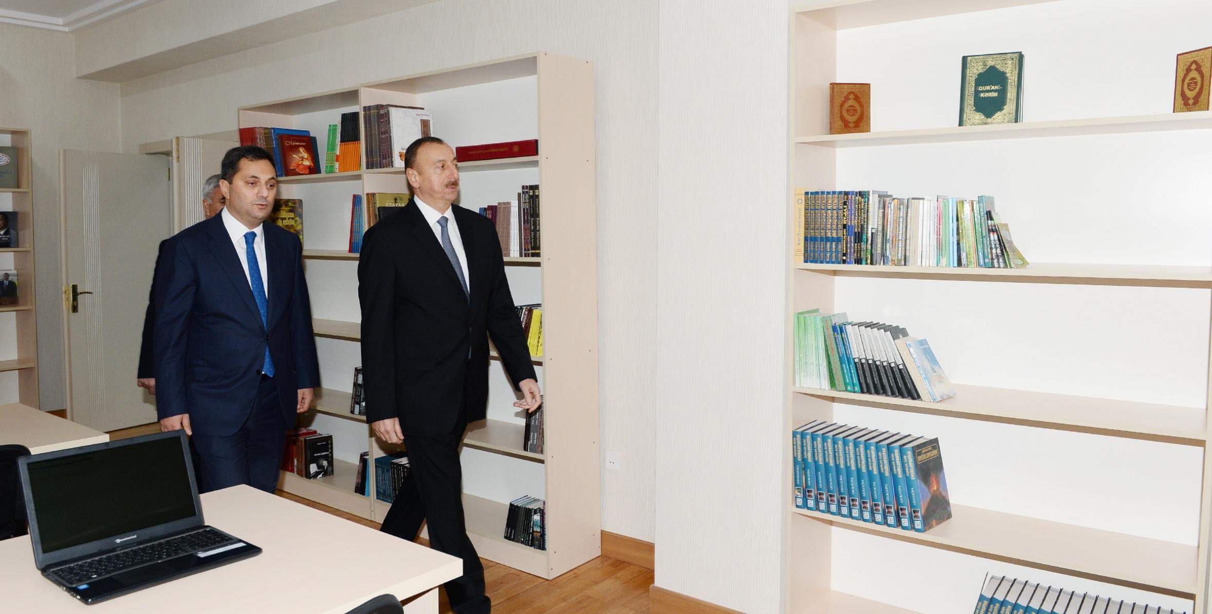 Ильхам Алиев ознакомился с условиями, созданными в капитально реконструированном Сабирабадском районном доме культуры