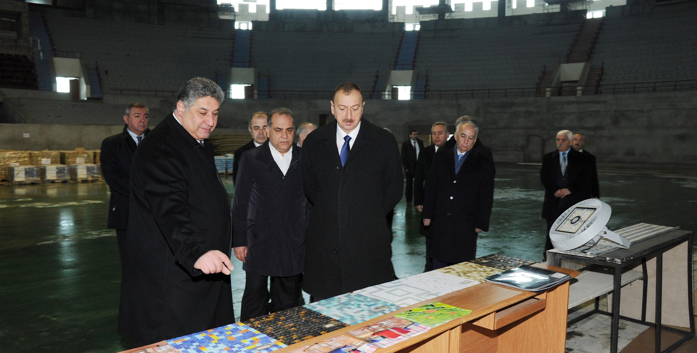 Ilham Aliyev reviewed the project on major overhaul and reconstruction to be carried out at Heydar Aliyev the Sports and Concert Complex