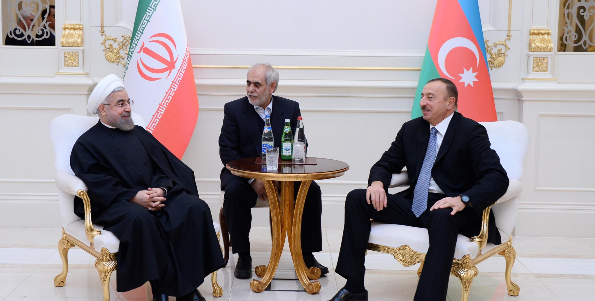 Ilham Aliyev and President Hassan Rouhani met one-on-one