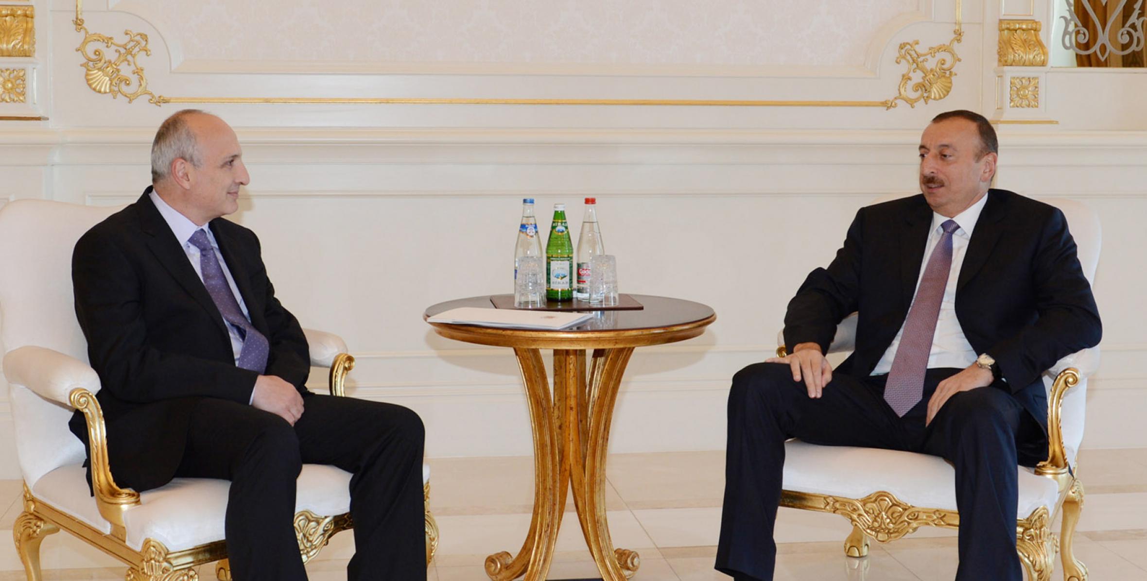 İlham Əliyev Gürcüstanın Baş naziri Vano Merabişvilini qəbul etmişdir