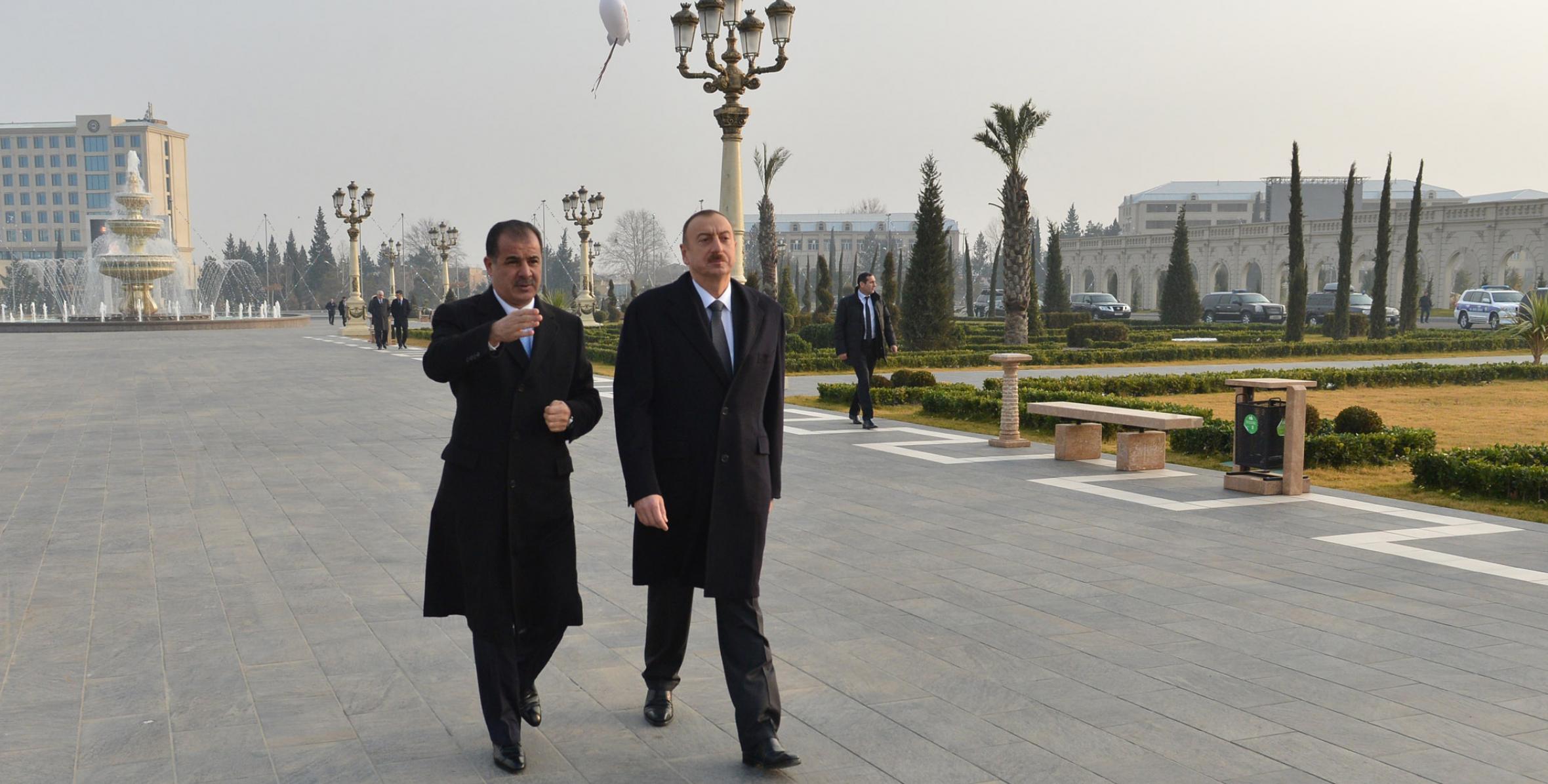 Visit of Ilham Aliyev to Ganja and Goygol