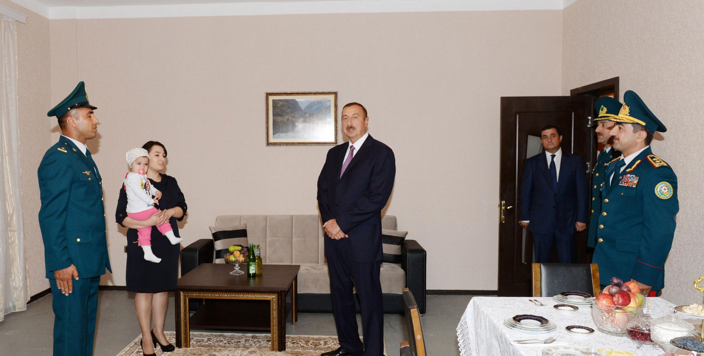 Ильхам Алиев принял участие в открытии нового жилого городка для личного состава погранично-пропускного пункта «Астара»
