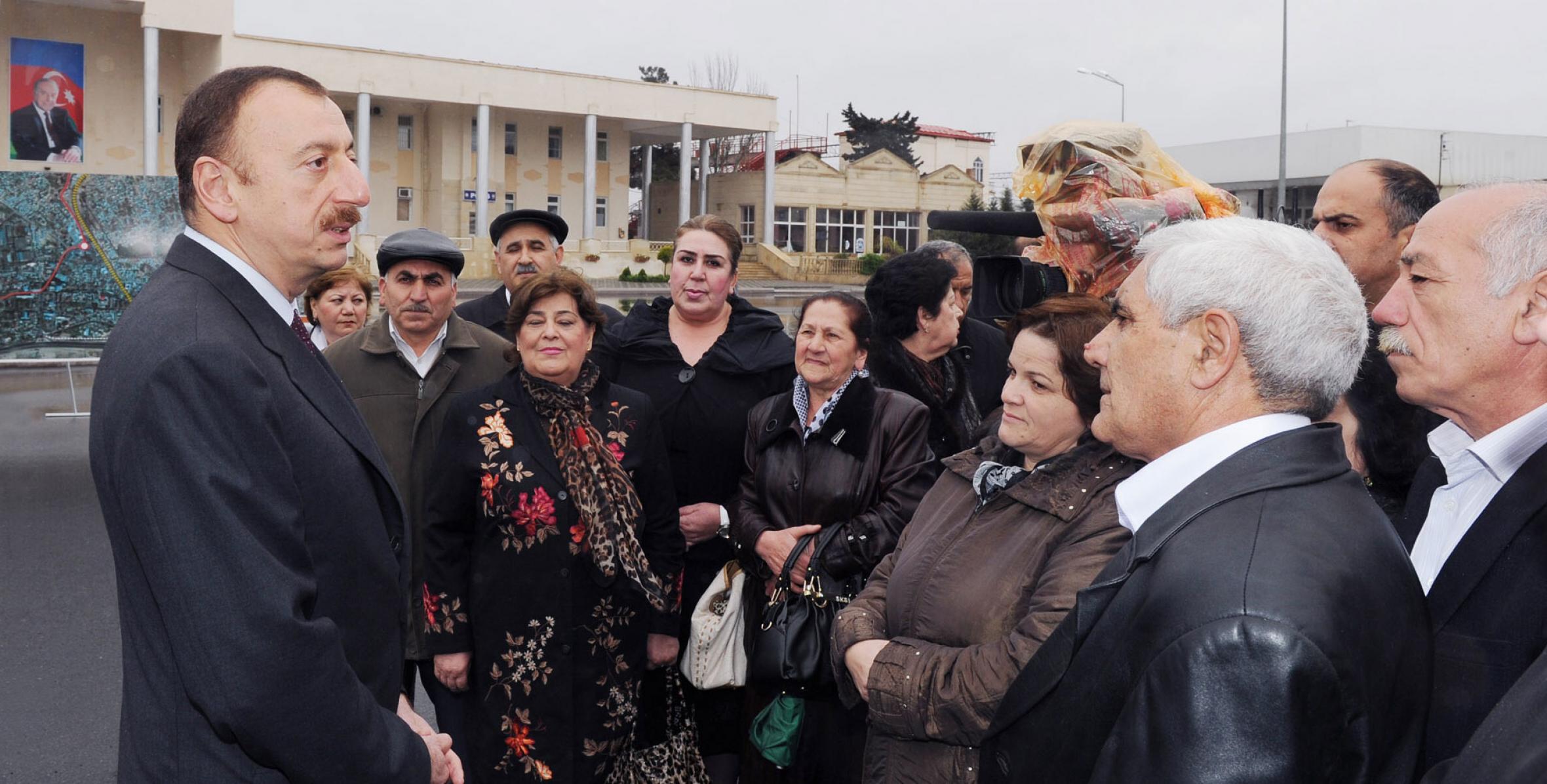 Ilham Aliyev has familiarized himself with work carried out in Sabunchu District