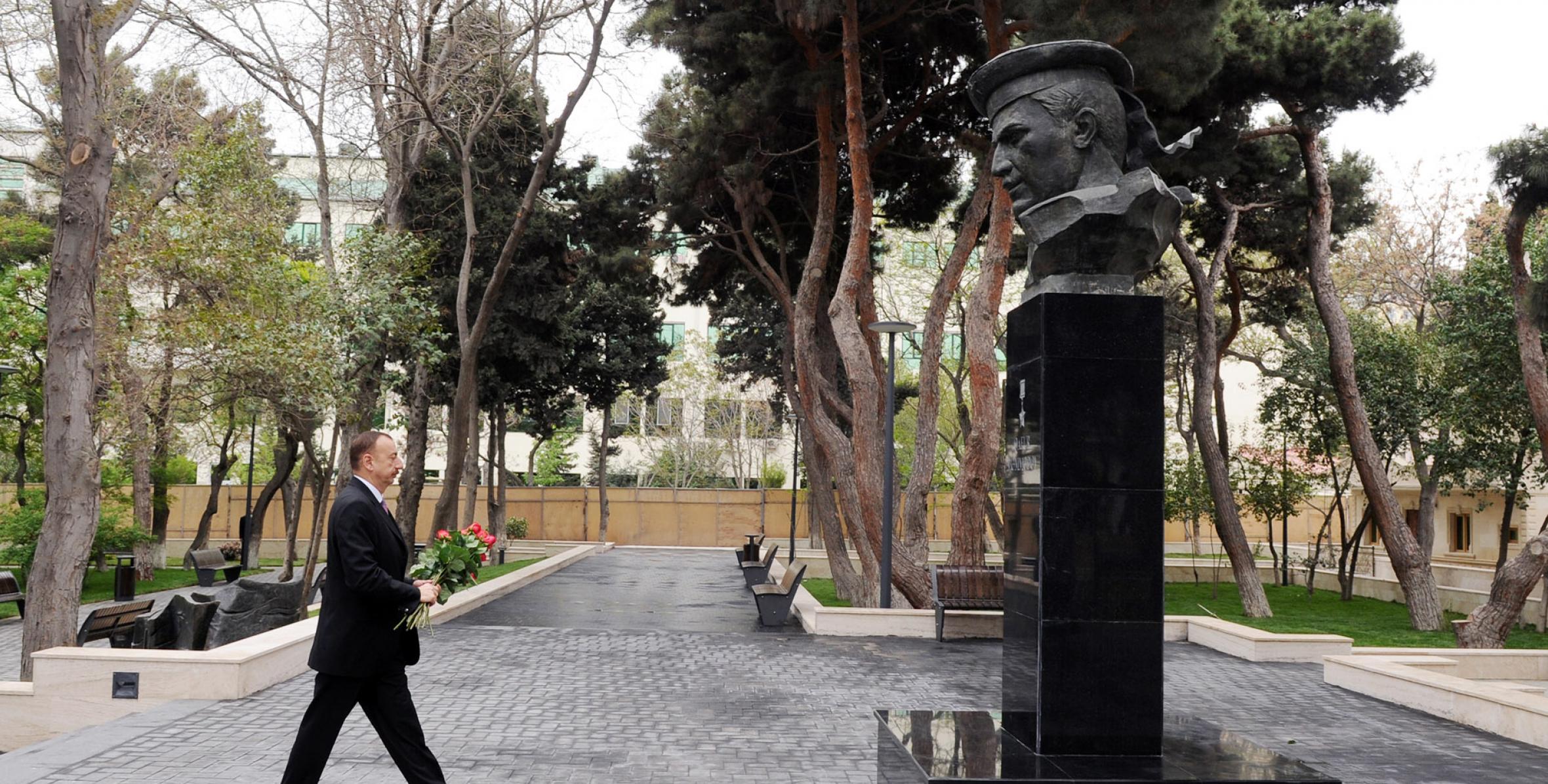 Ilham Aliyev visited the park, named after Soviet Hero Gafur Mammadov