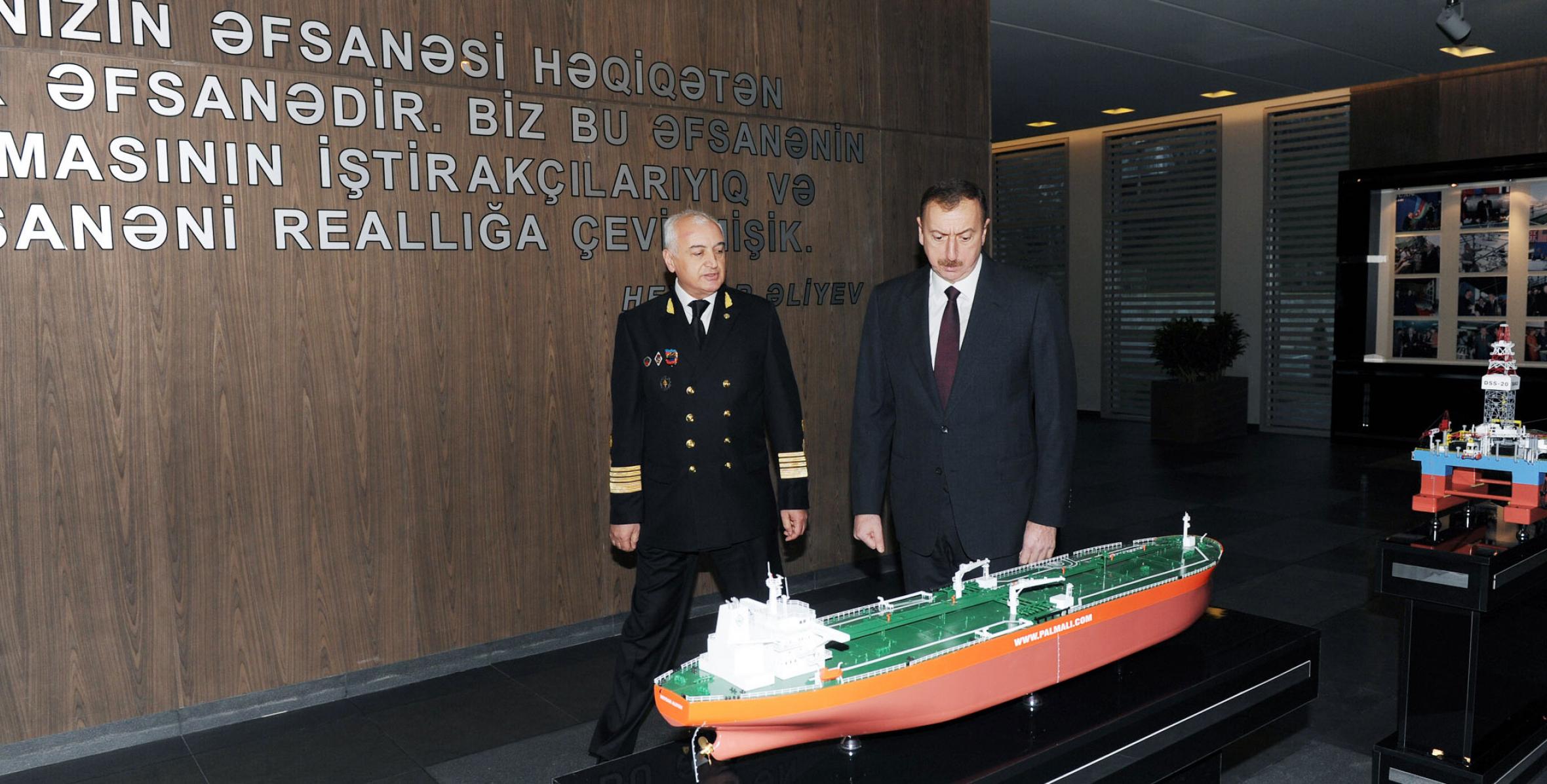 Ilham Aliyev attended the opening of a new office building of the State Maritime Administration