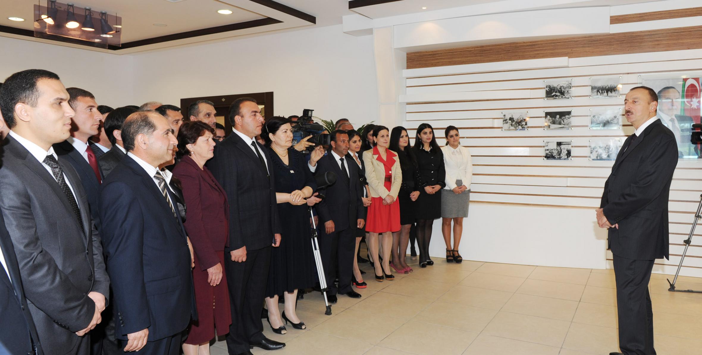Speech by Ilham Aliyev at the opening of the Gobustan sports center