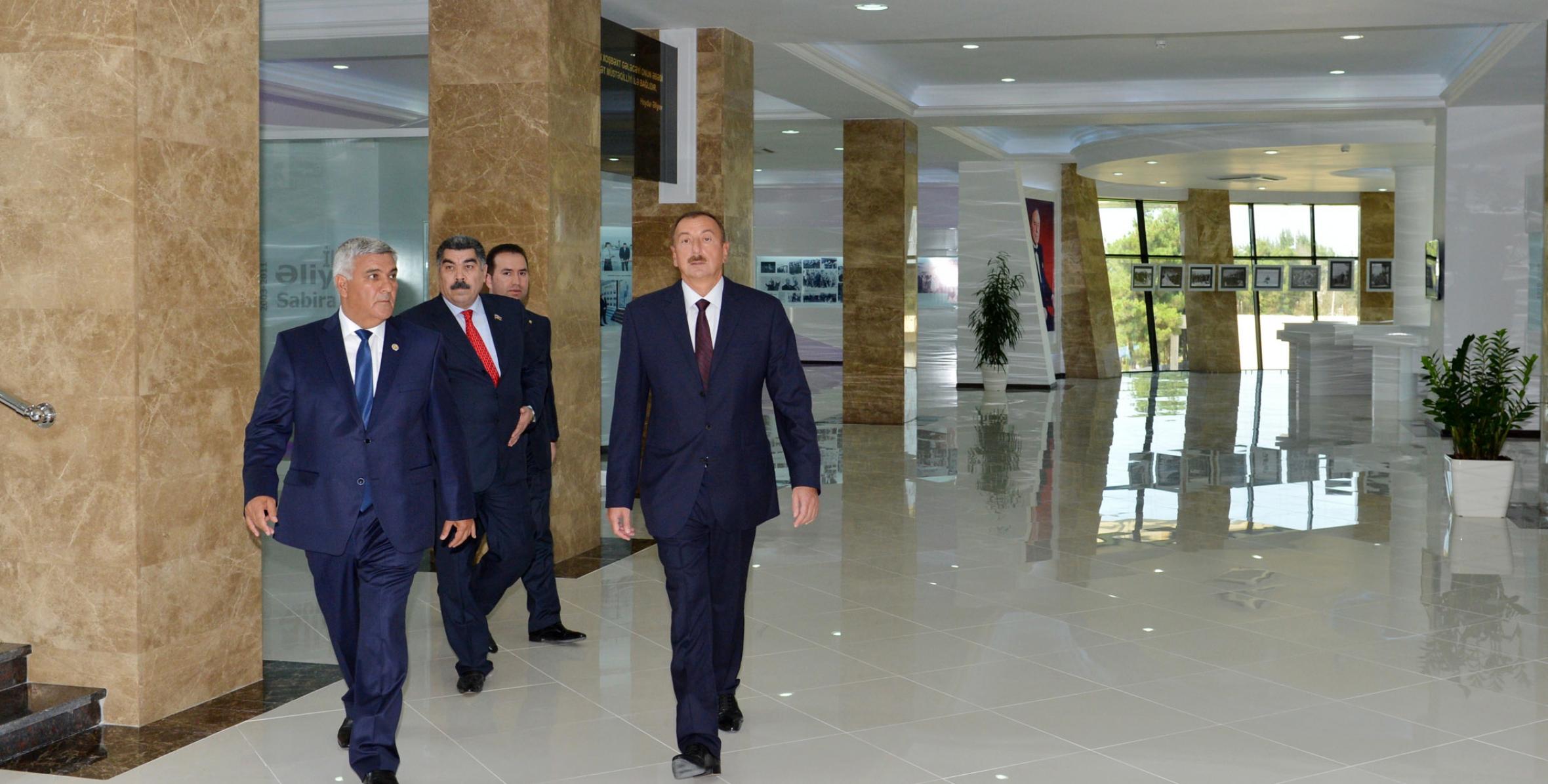 Ильхам Алиев принял участие в открытии Центра Гейдара Алиева