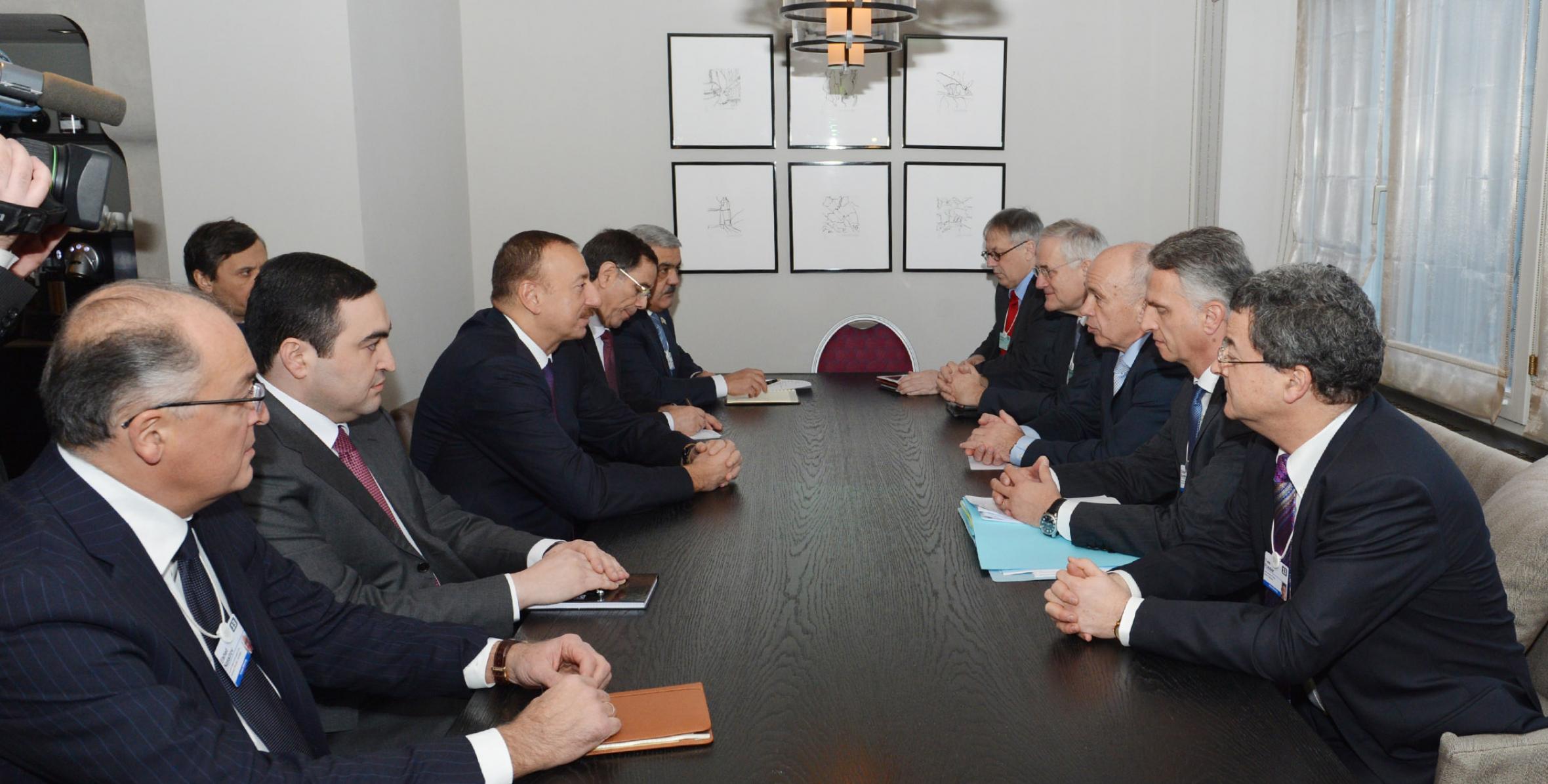 Состоялась встреча  Ильхама Алиева и Президента Швейцарии Ули Маурера