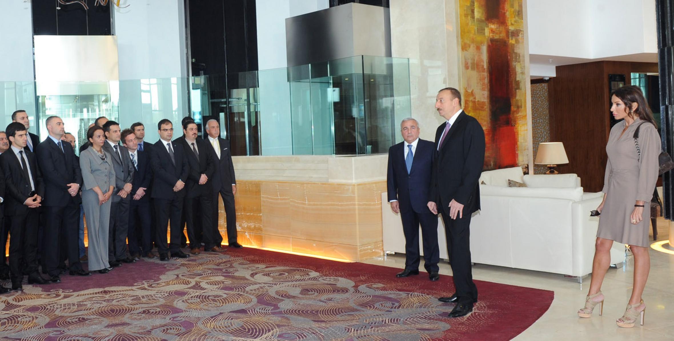 Speech by Ilham Aliyev at the opening of the Hilton Baki hotel complex