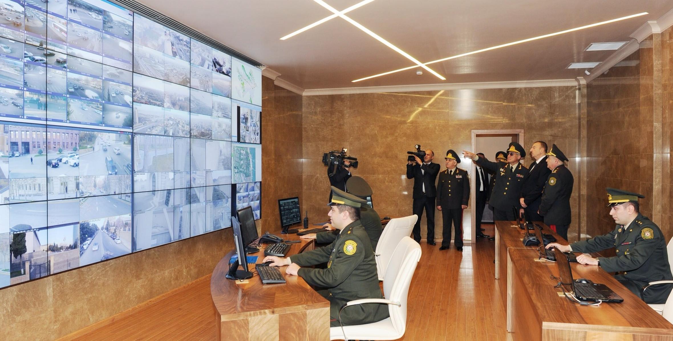 Ilham Aliyev reviewed the construction and reconstruction work carried out at the military camp of the Special State Protection Service and attended the opening of a sports center