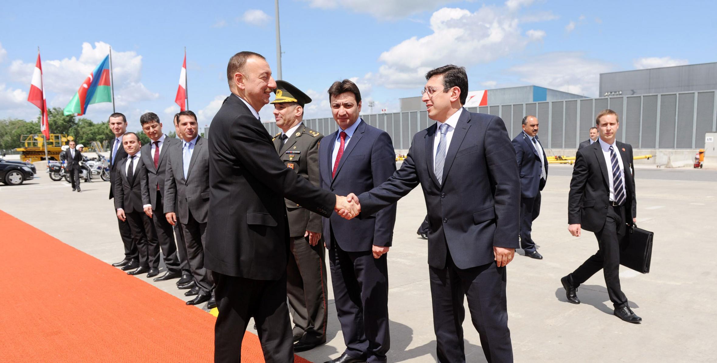 Завершился официальный визит  Ильхама Алиева в Австрию
