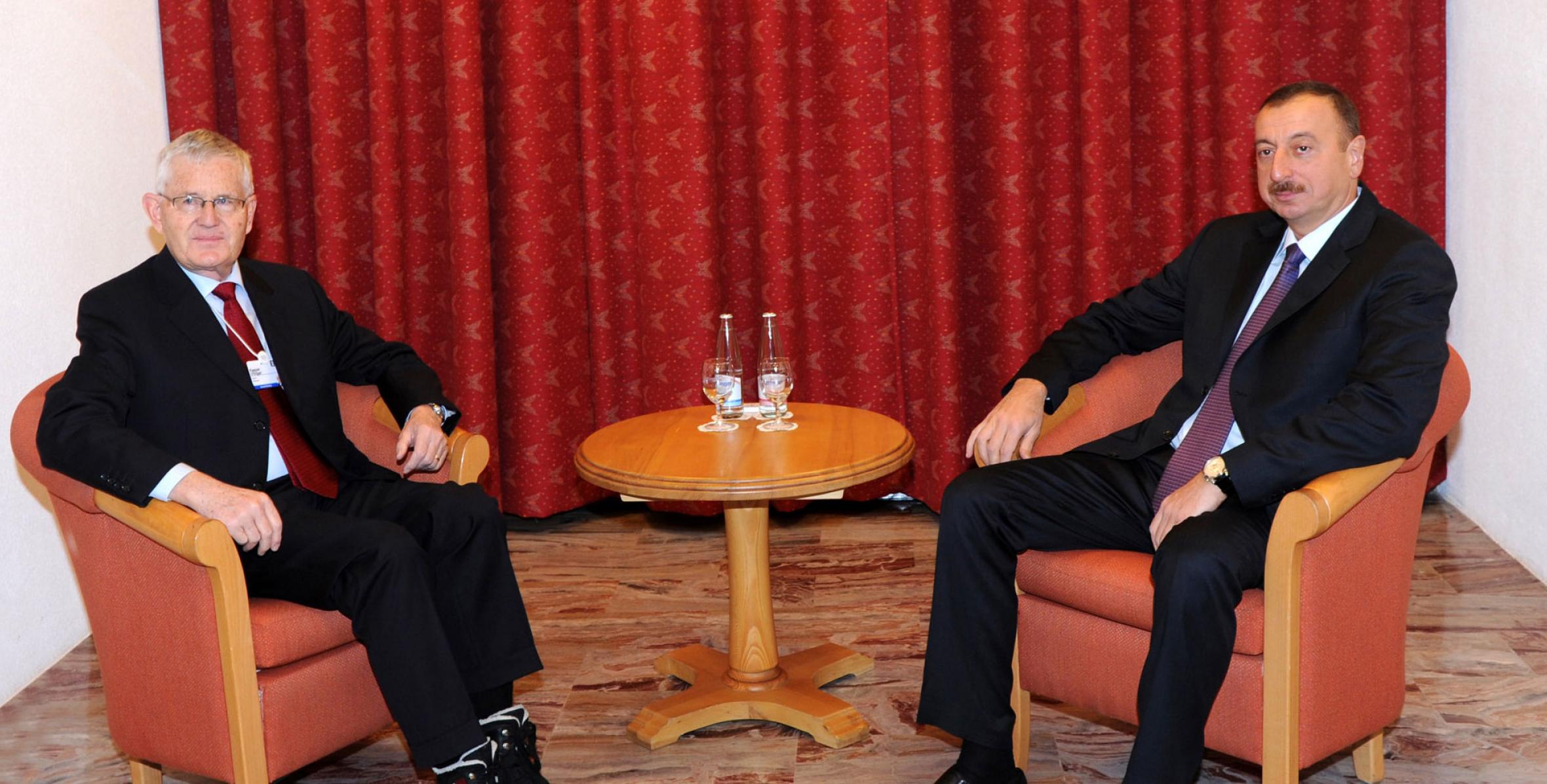 Состоялась встреча Ильхама Алиева с председателем совета директоров компании UBS Global Гаспаром Виллигером