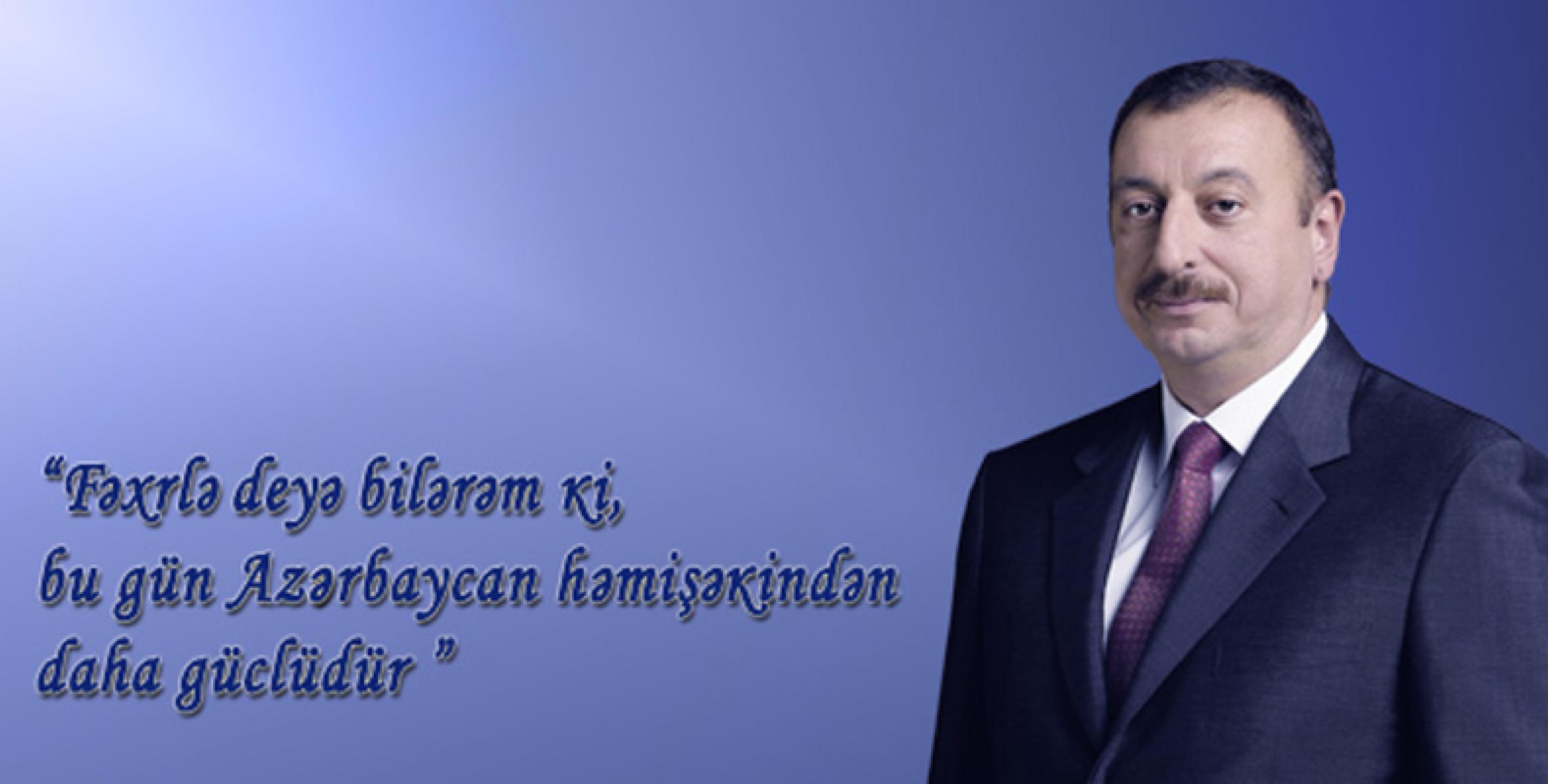 Обращение Президента Азербайджанской Республики к азербайджанцам мира