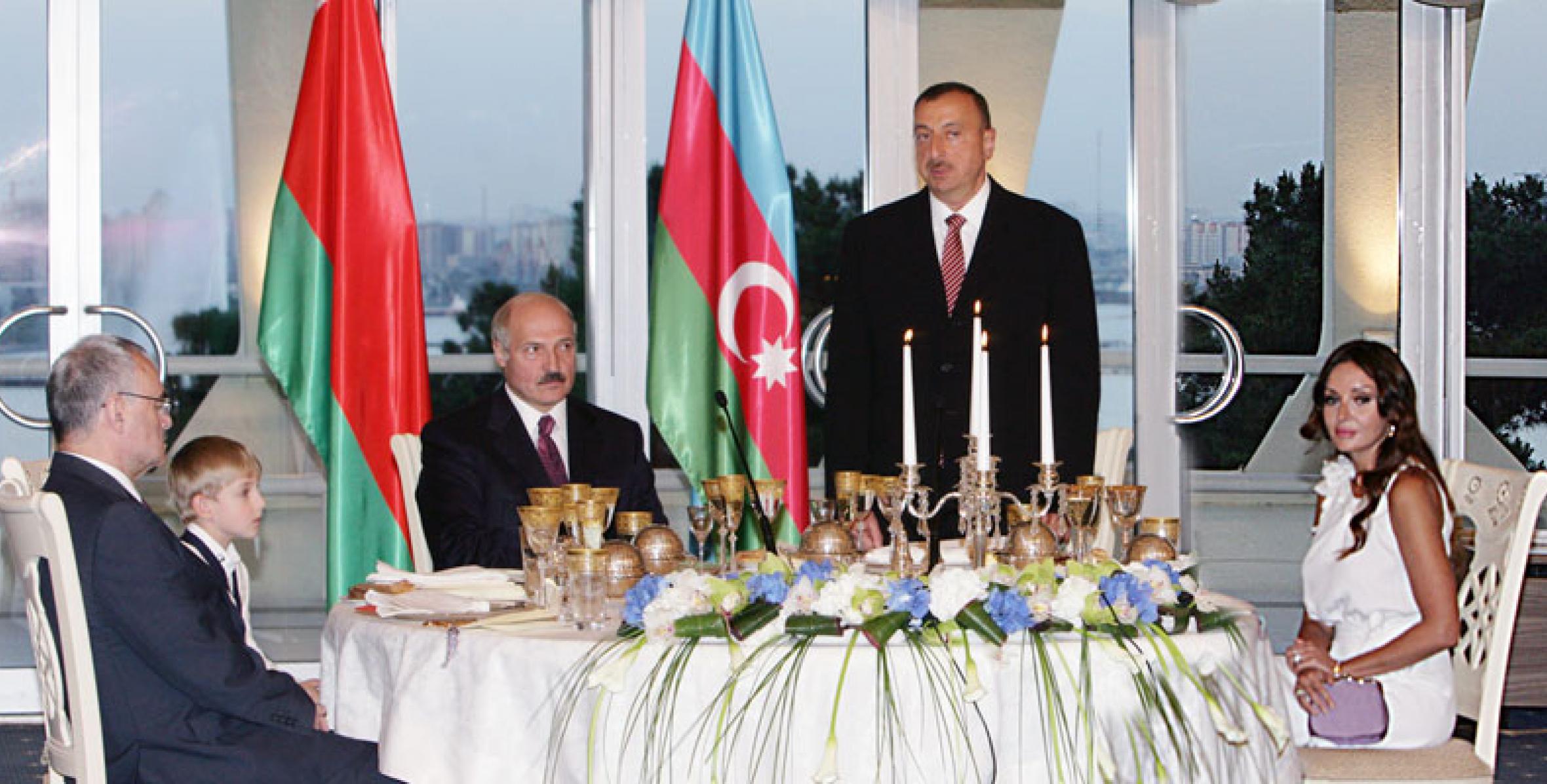 Official dinner was hosted in honor of Belarusian President Alexander Lukashenko
