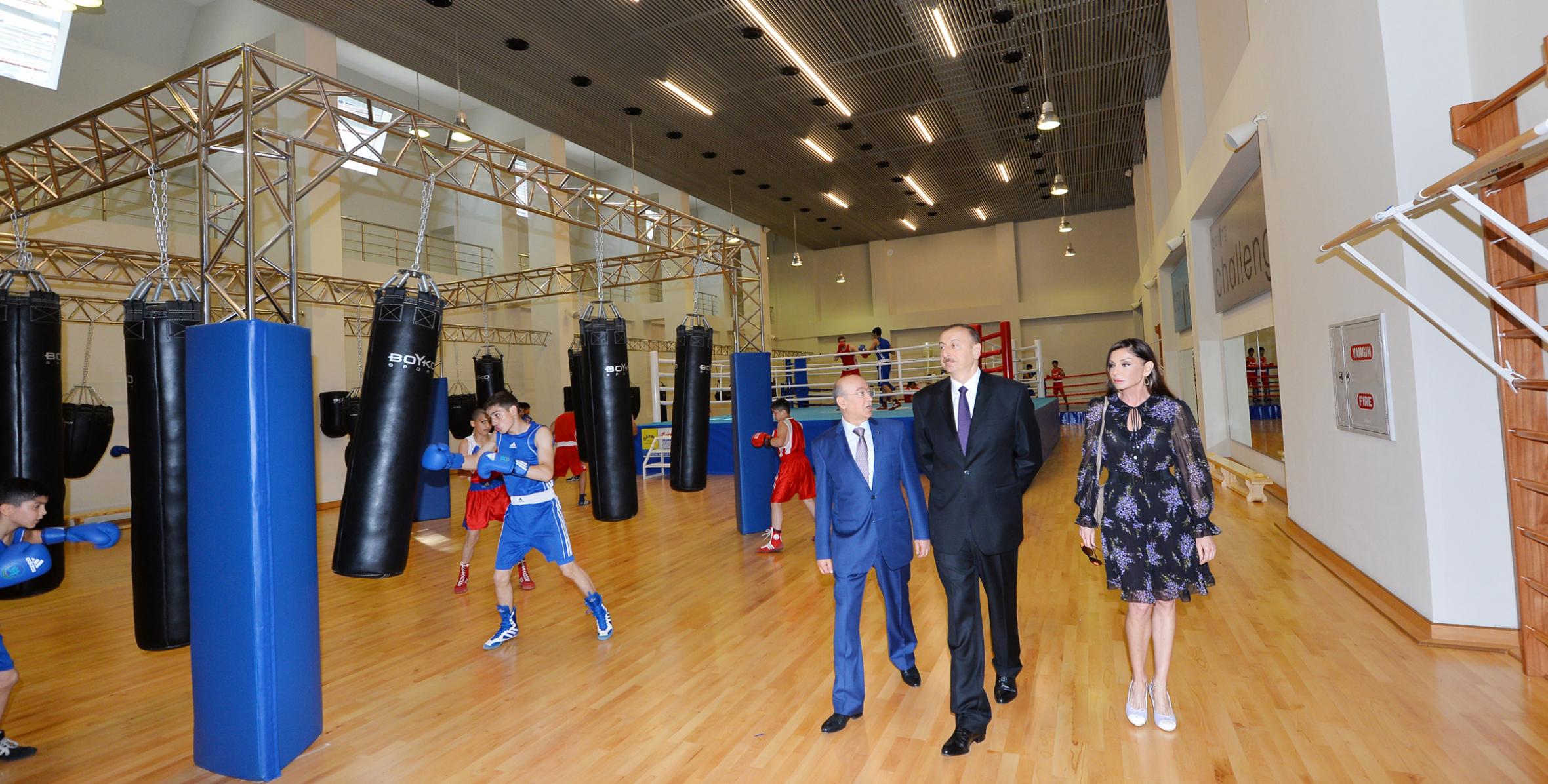 Ильхам Алиев принял участие в открытии административного здания Федерации бокса Азербайджана и «Qafqaz Baku Sport Hotel»