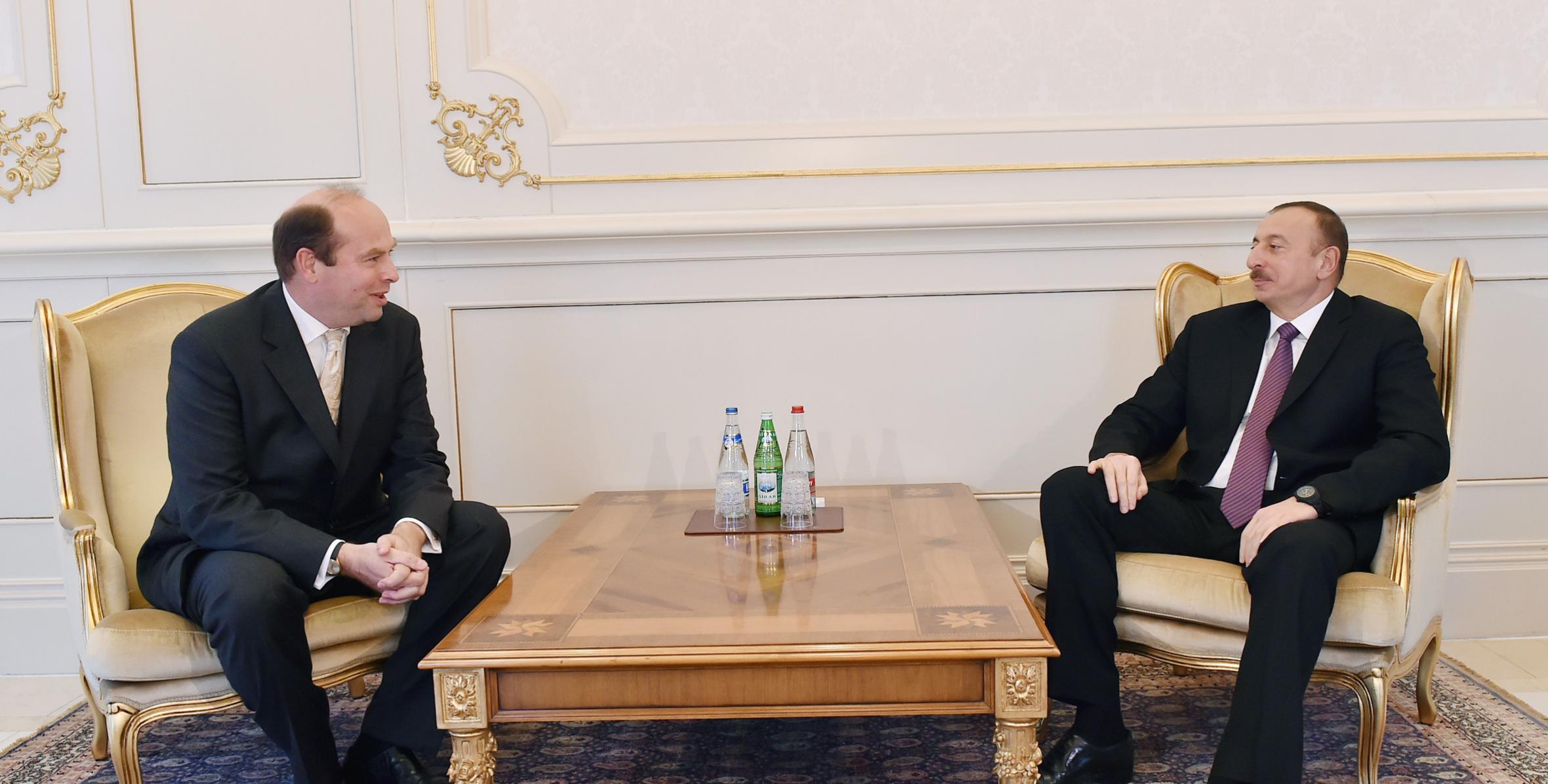 Ilham Aliyev received the credentials of the newly-appointed Austrian Ambassador