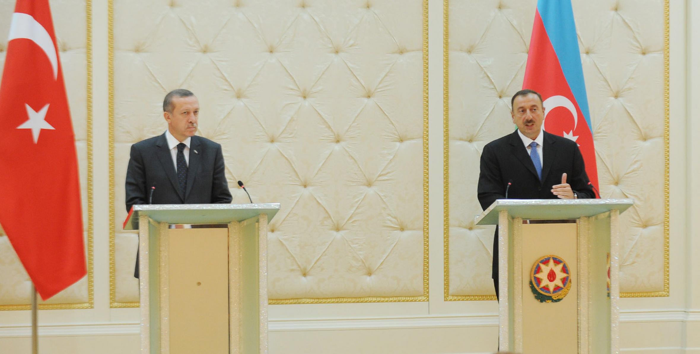 Состоялась совместная пресс-конференция Ильхама Алиева и премьер-министра Реджепа Тайиба Эрдогана