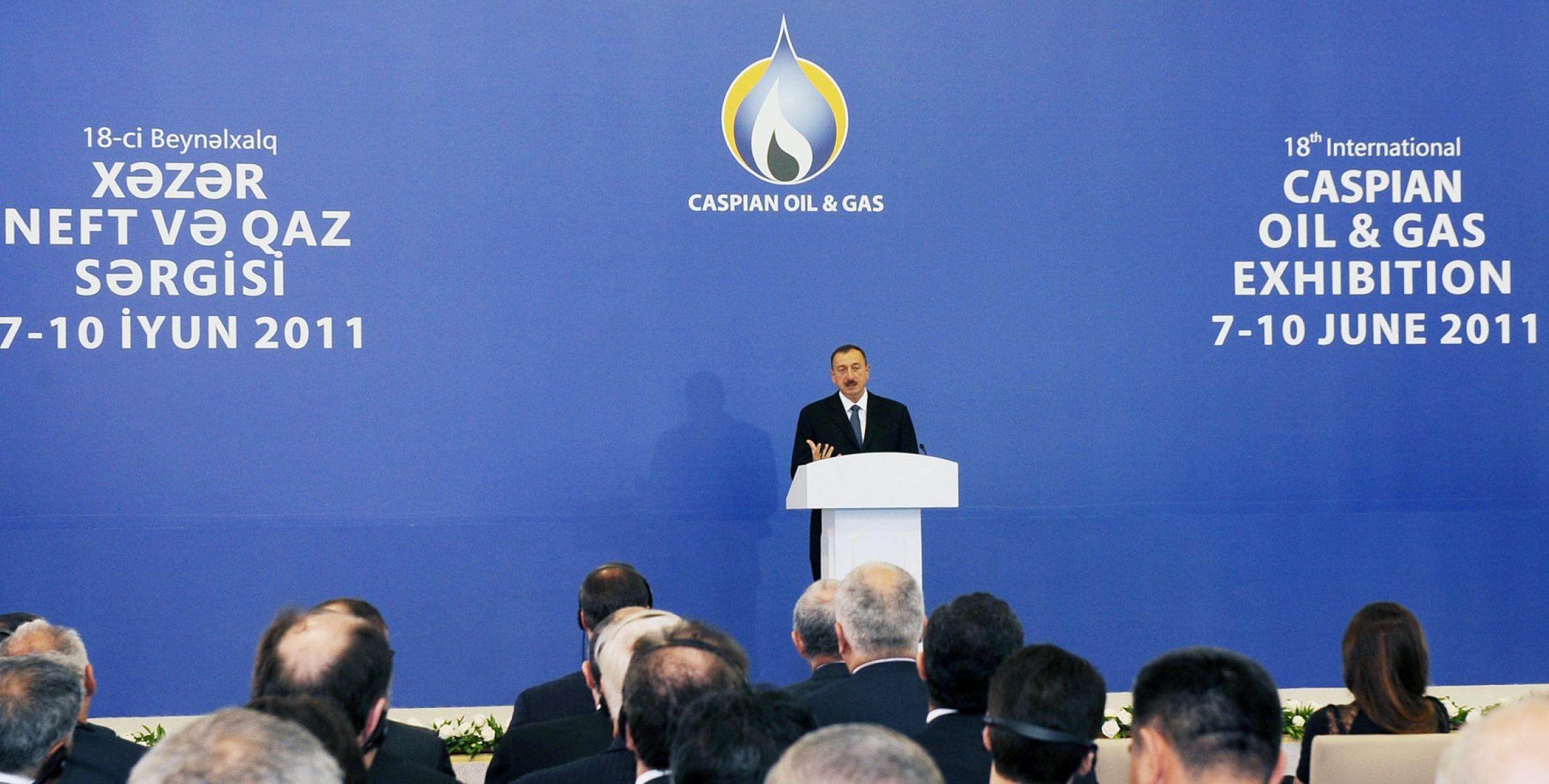 Speech by Ilham Aliyev at the opening ceremony of the 18th international exhibition and conference “Caspian oil and gas”